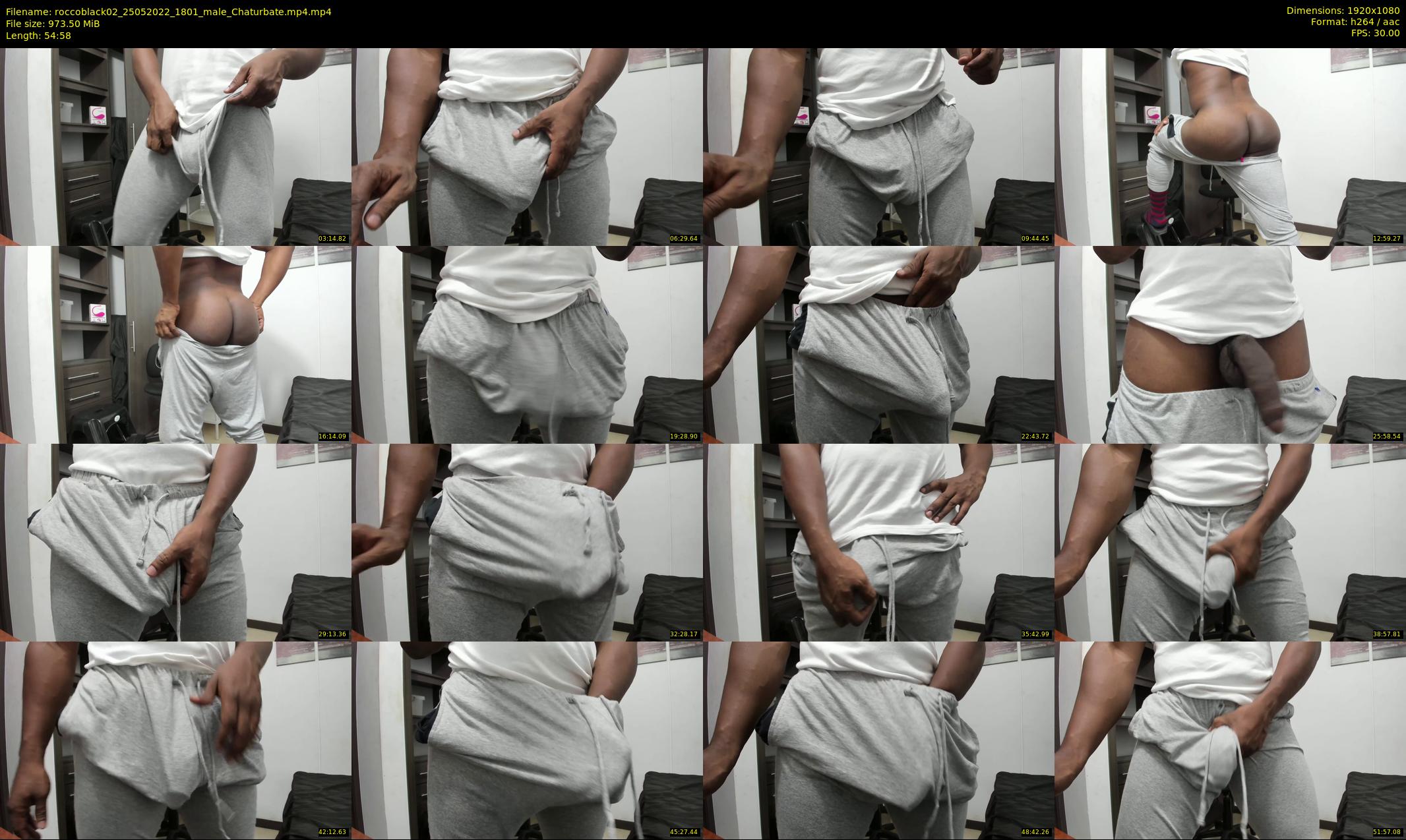roccoblack02 — 55 minute Chaturbate male cam show recording, 1080p, May 25, 2022