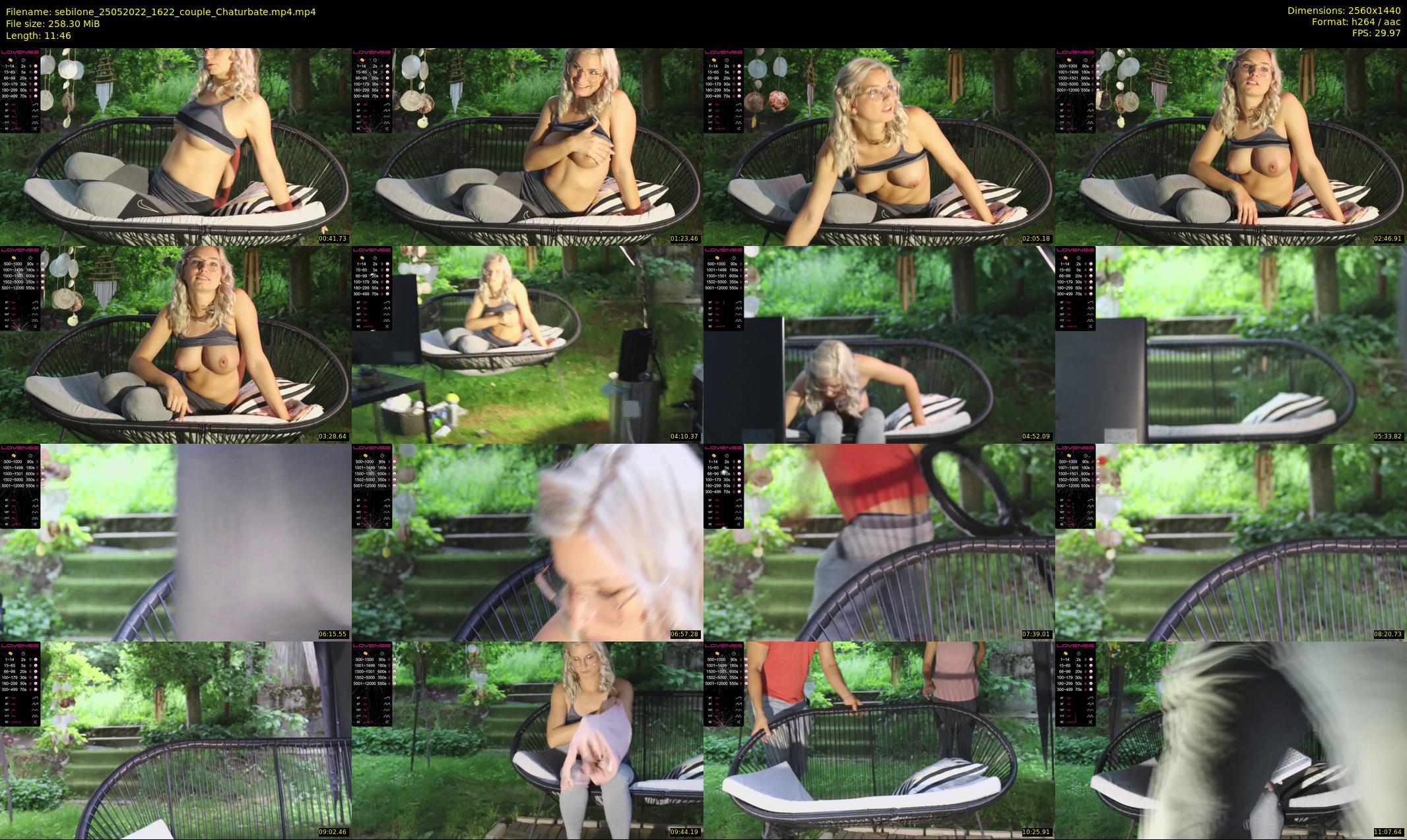 sebilone — 12 minute Chaturbate couple cam show recording, 1080p, May 25, 2022