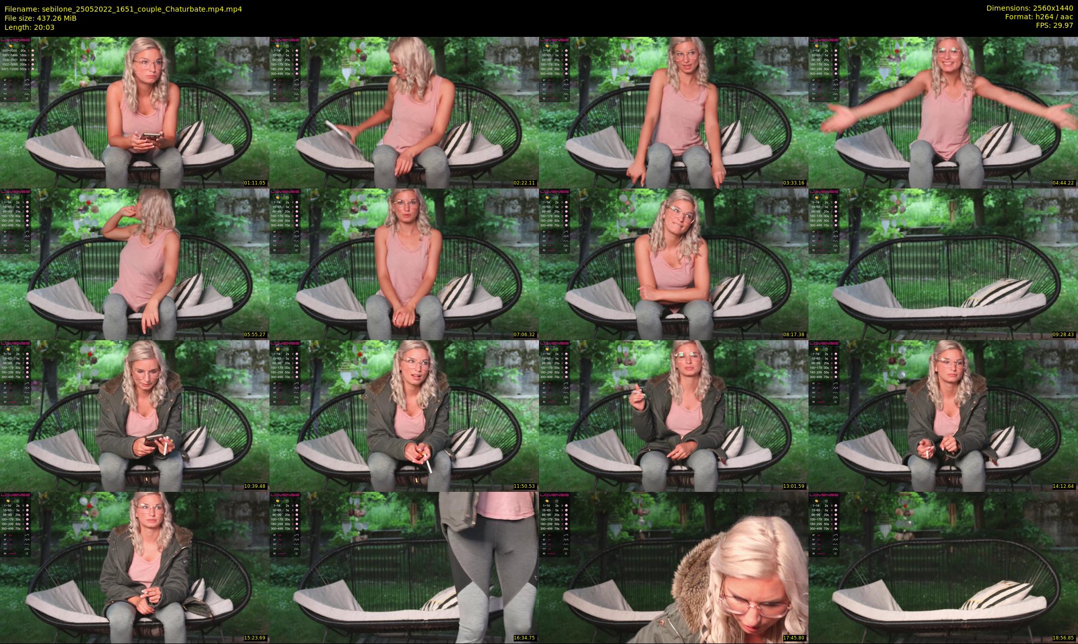 sebilone — 21 minute Chaturbate couple cam show recording, 1080p, May 25, 2022