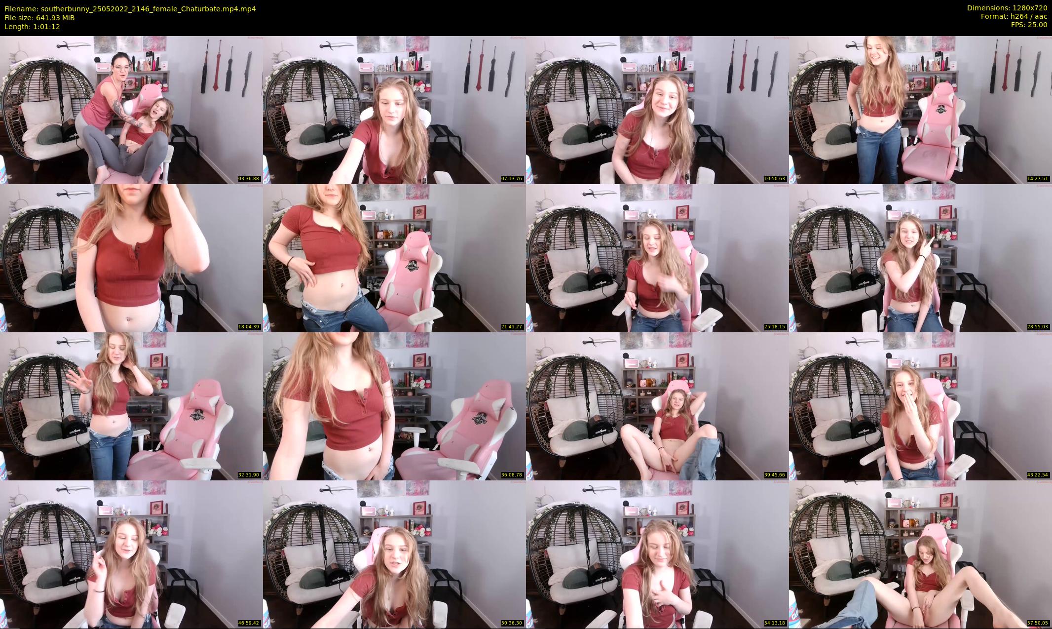 southerbunny — 62 minute Chaturbate female cam show recording, 720p, May 25, 2022