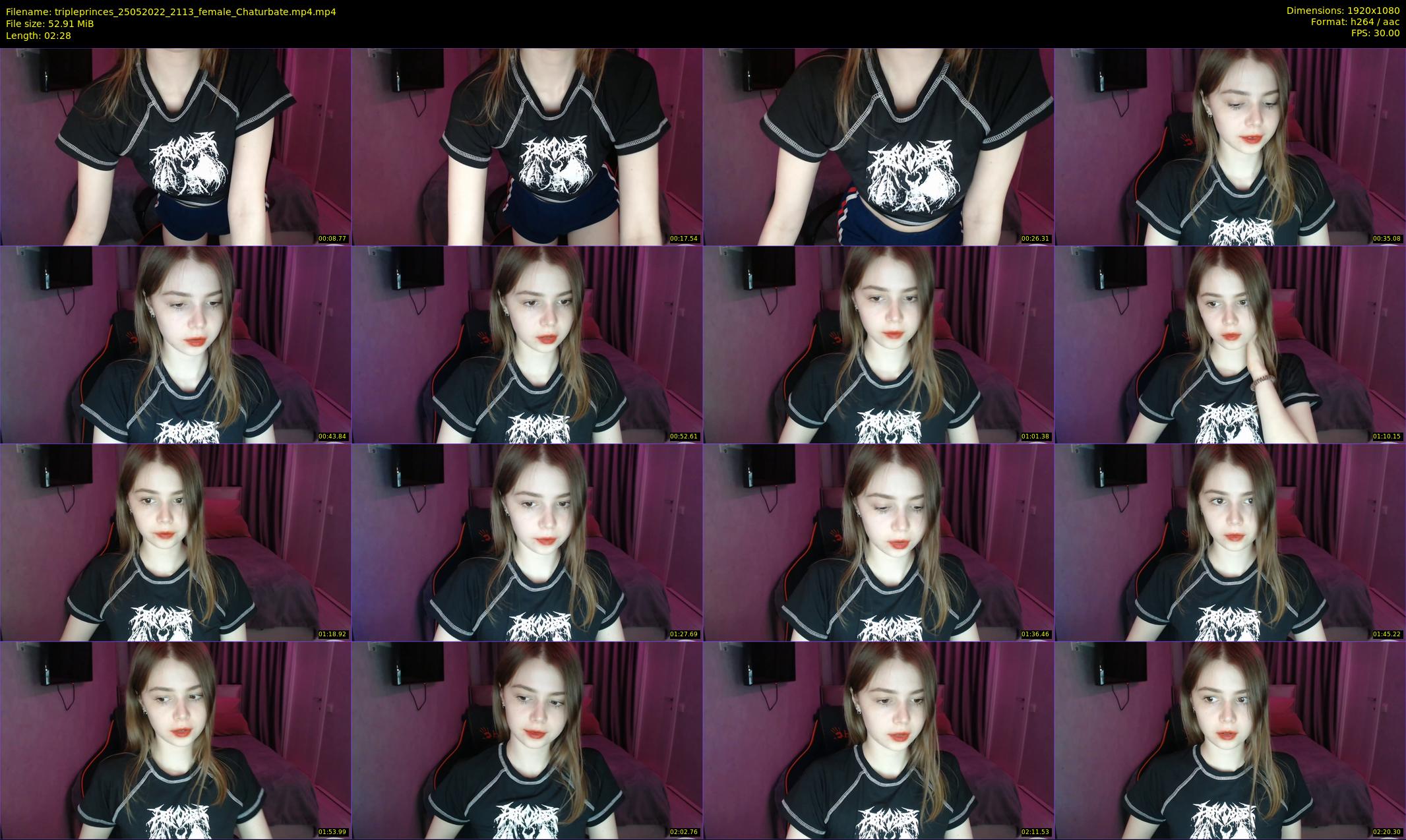 tripleprinces — 3 minute Chaturbate female cam show recording, 1080p, May 25, 2022