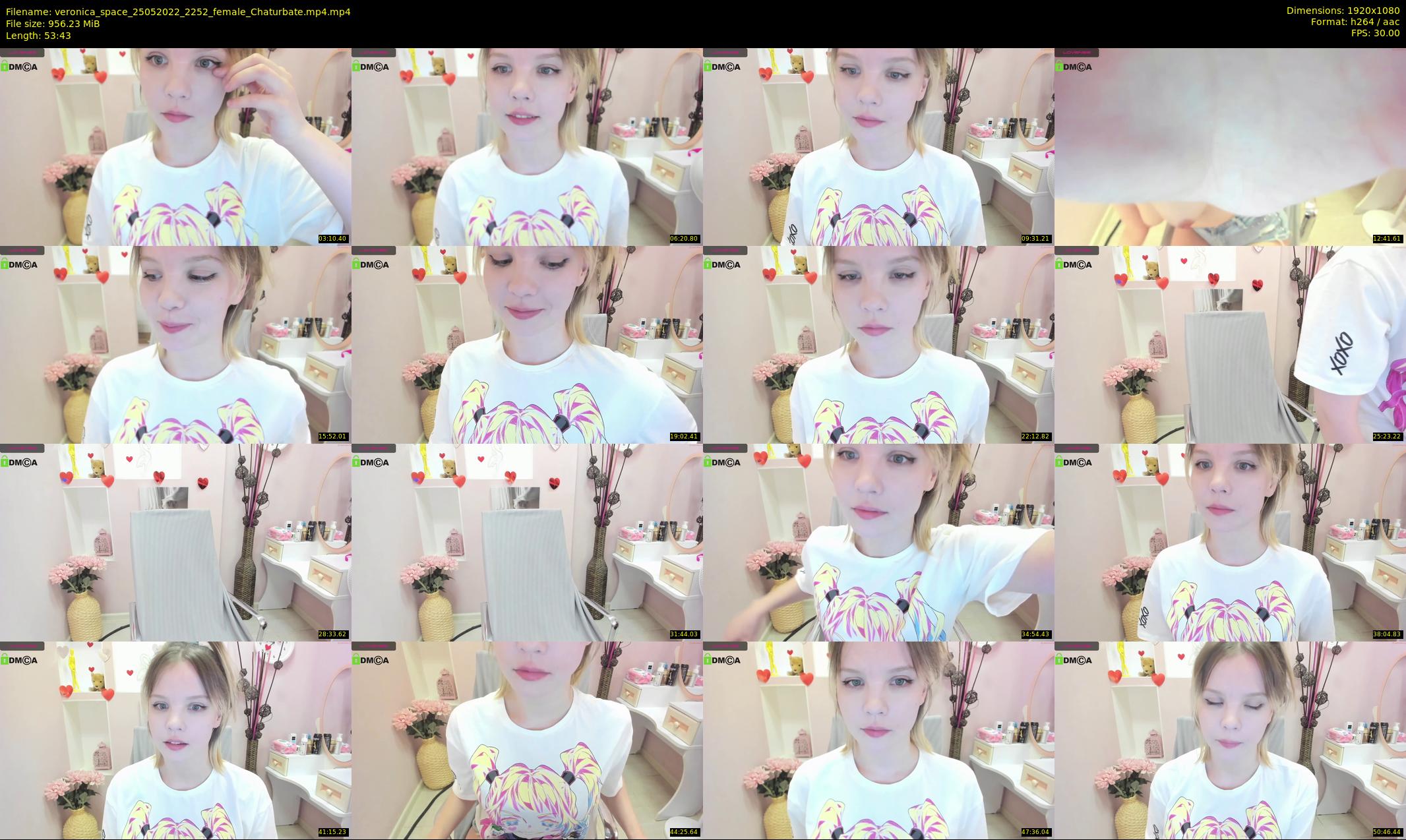 veronica_space — 54 minute Chaturbate female cam show recording, 1080p, May 25, 2022