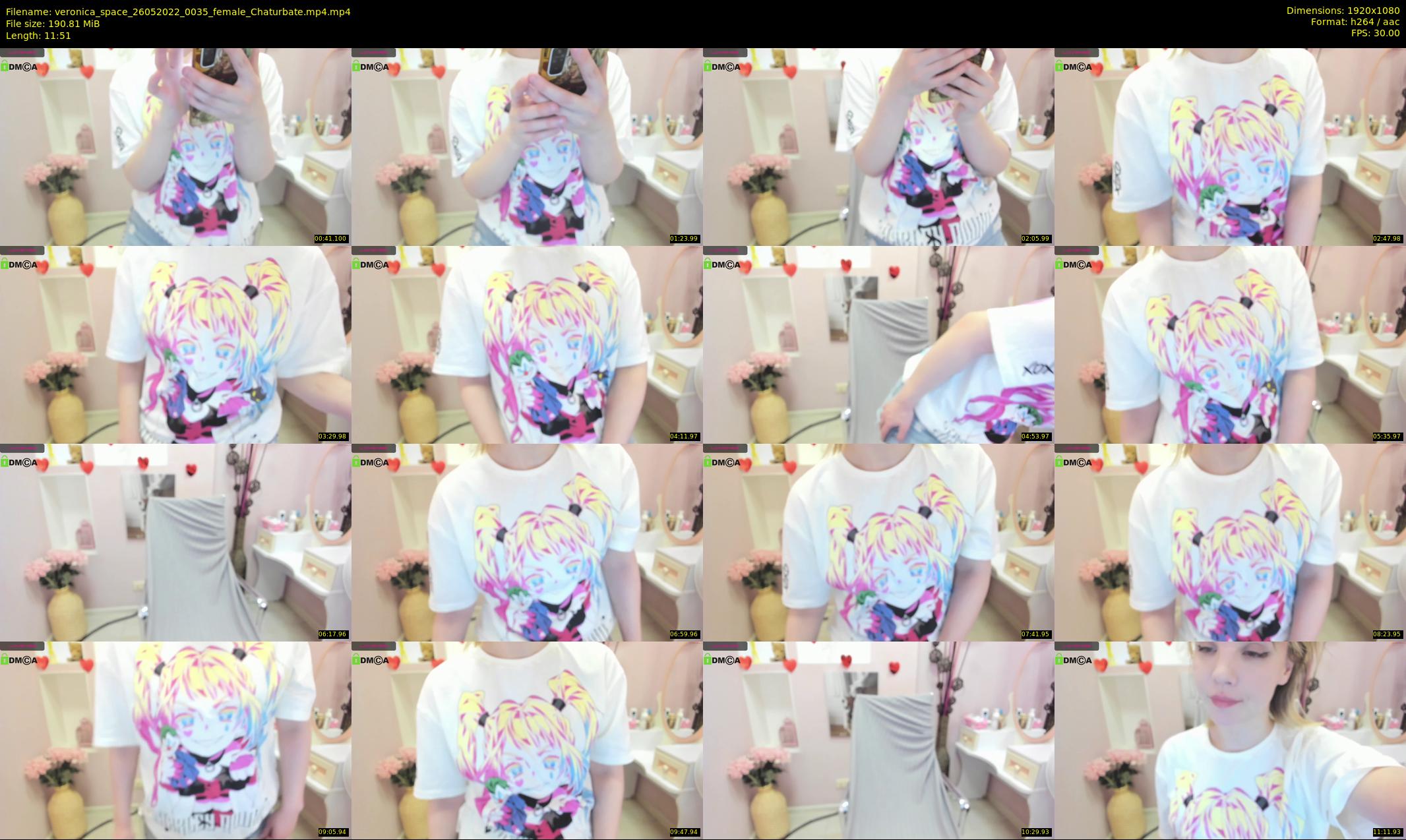 veronica_space — 12 minute Chaturbate female cam show recording, 1080p, May 26, 2022