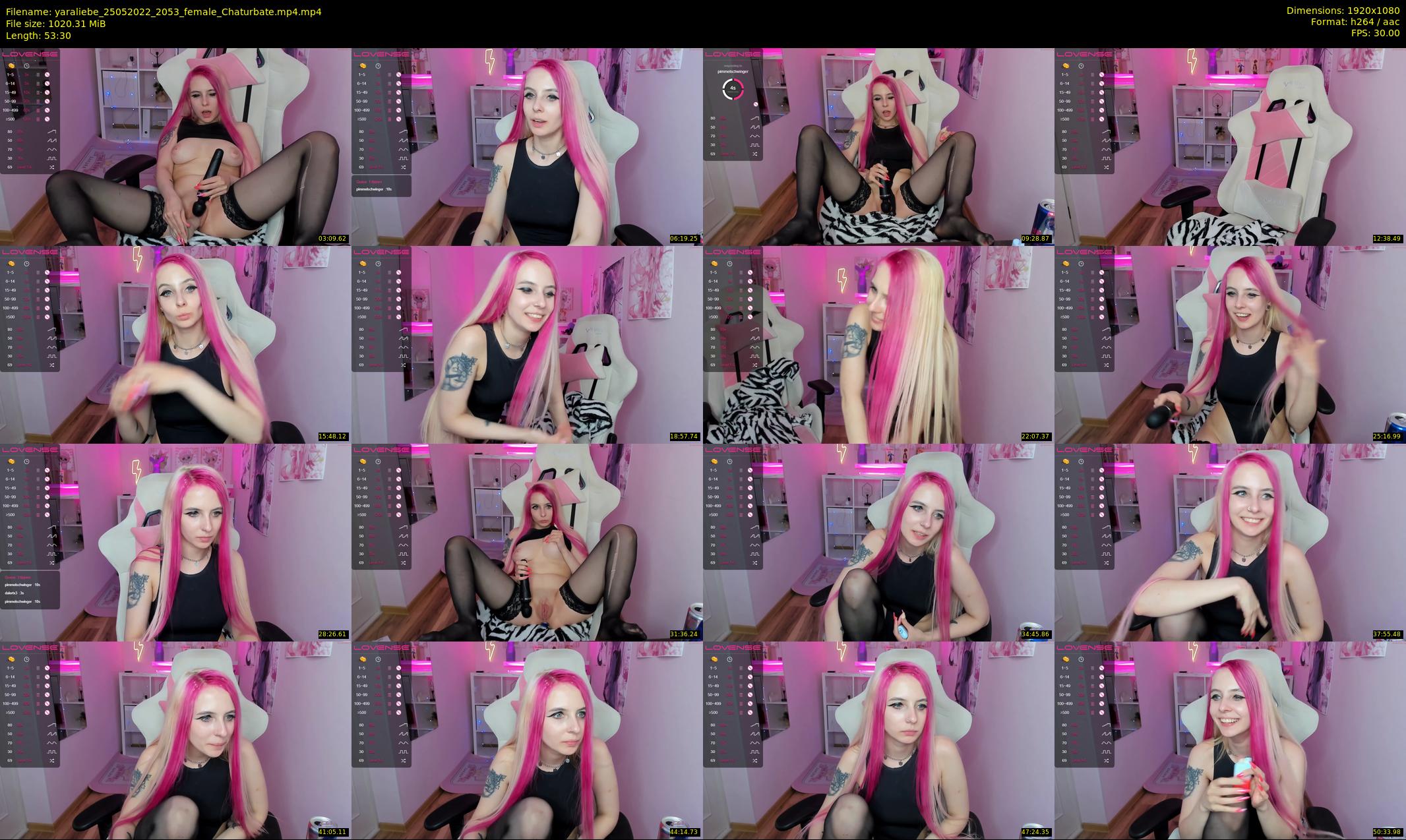 yaraliebe — 54 minute Chaturbate female cam show recording, 1080p, May 25, 2022