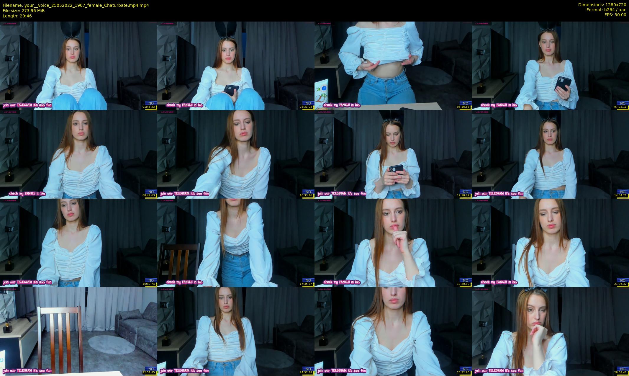 your__voice — 30 minute Chaturbate female cam show recording, 720p, May 25, 2022