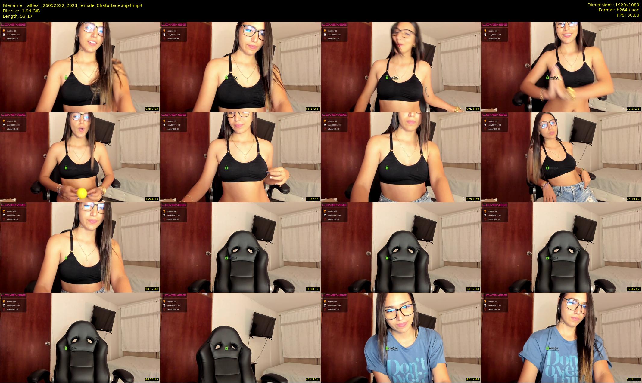 _alliex_ — 54 minute Chaturbate female cam show recording, 1080p, May 26, 2022