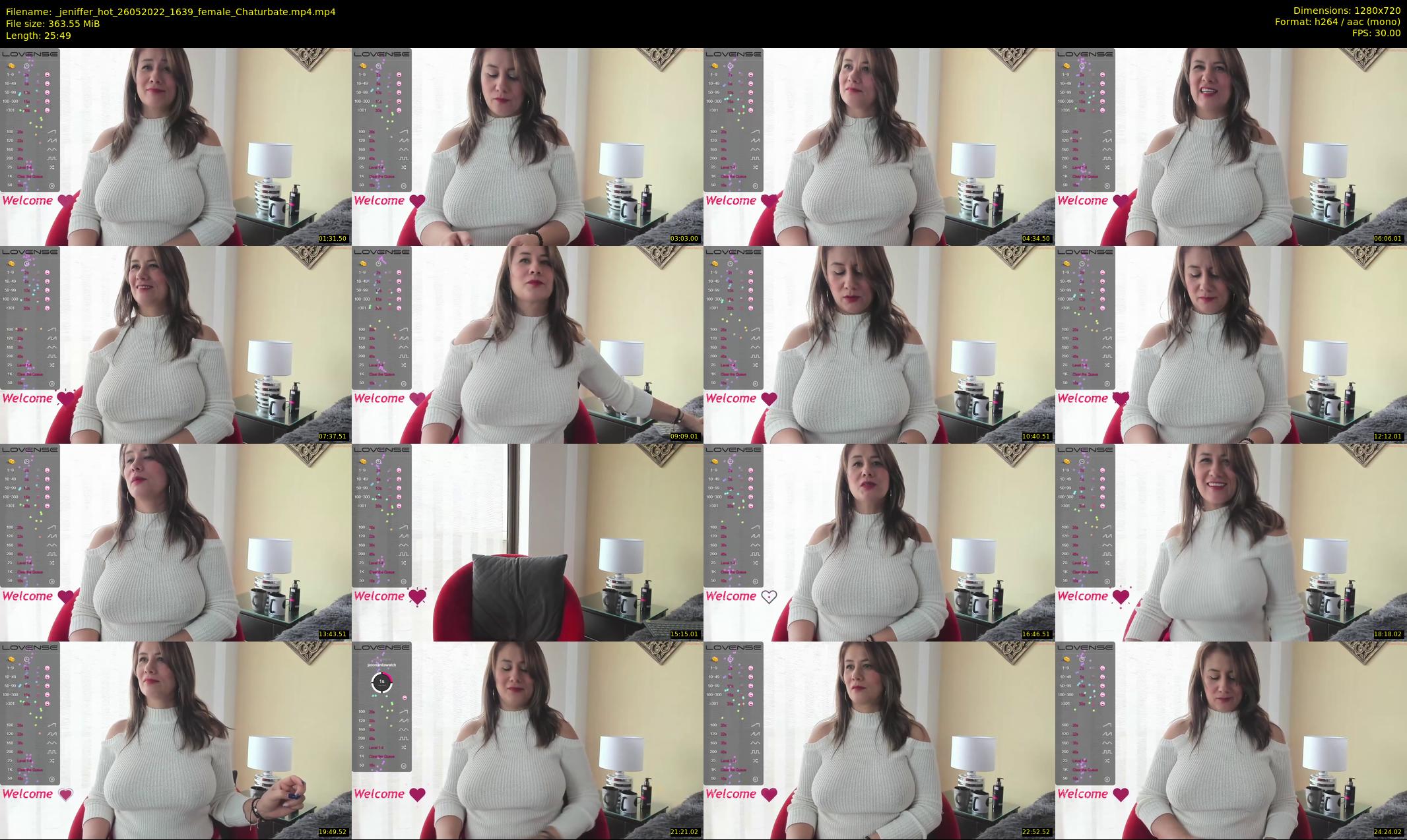 _jeniffer_hot — 26 minute Chaturbate female cam show recording, 720p, May 26, 2022