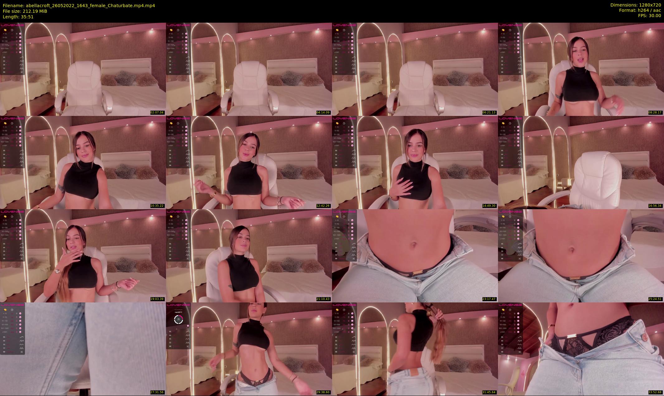 abellacroft — 36 minute Chaturbate female cam show recording, 720p, May 26, 2022