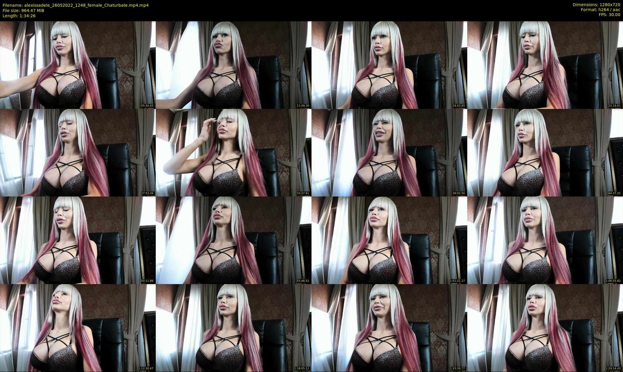 alexissadele — 95 minute Chaturbate female cam show recording, 720p, May 26, 2022