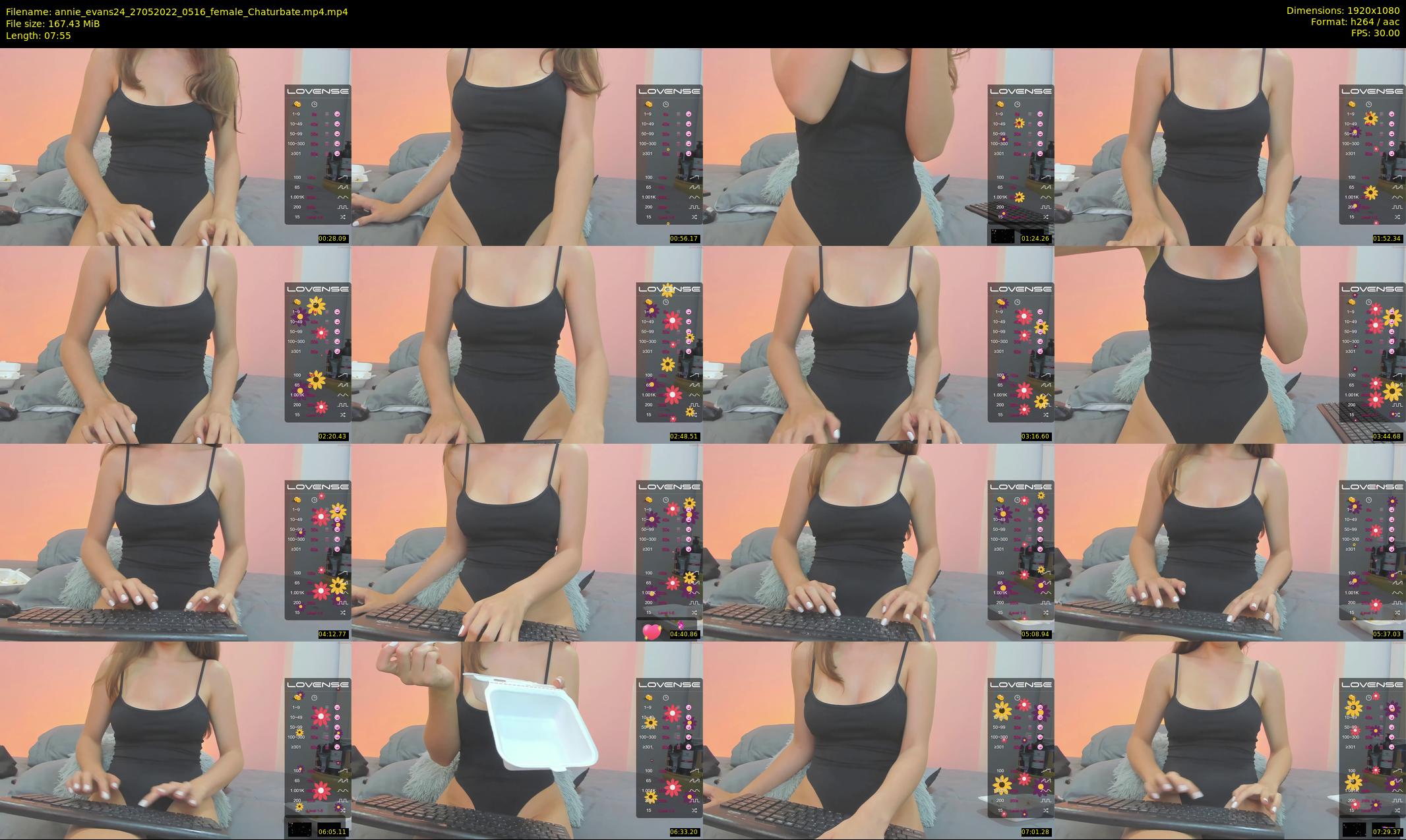 annie_evans24 — 8 minute Chaturbate female cam show recording, 1080p, May 27, 2022