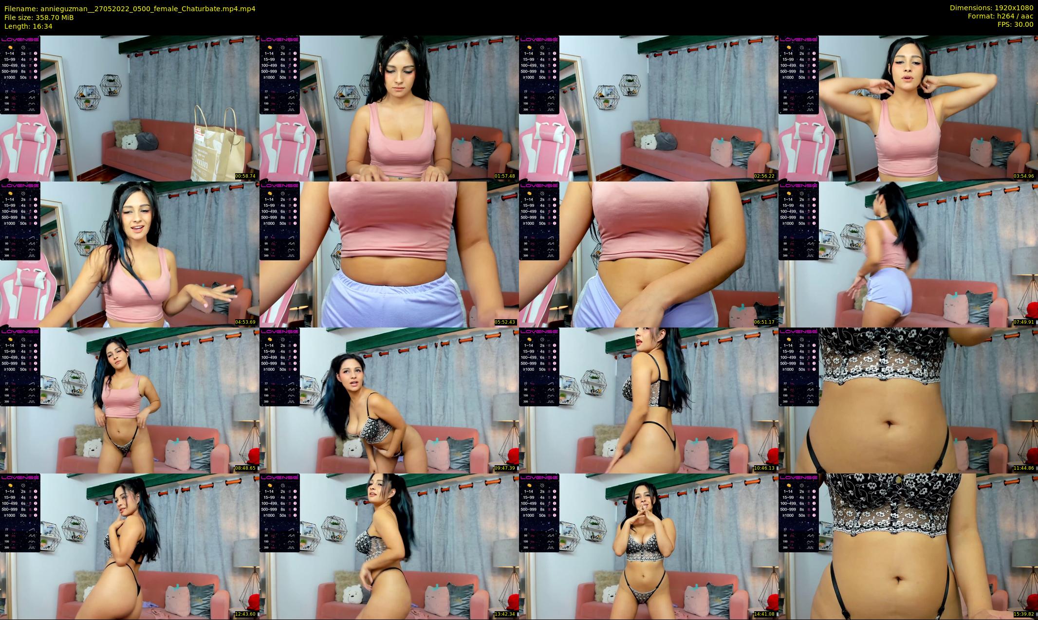 annieguzman_ — 17 minute Chaturbate female cam show recording, 1080p, May 27, 2022