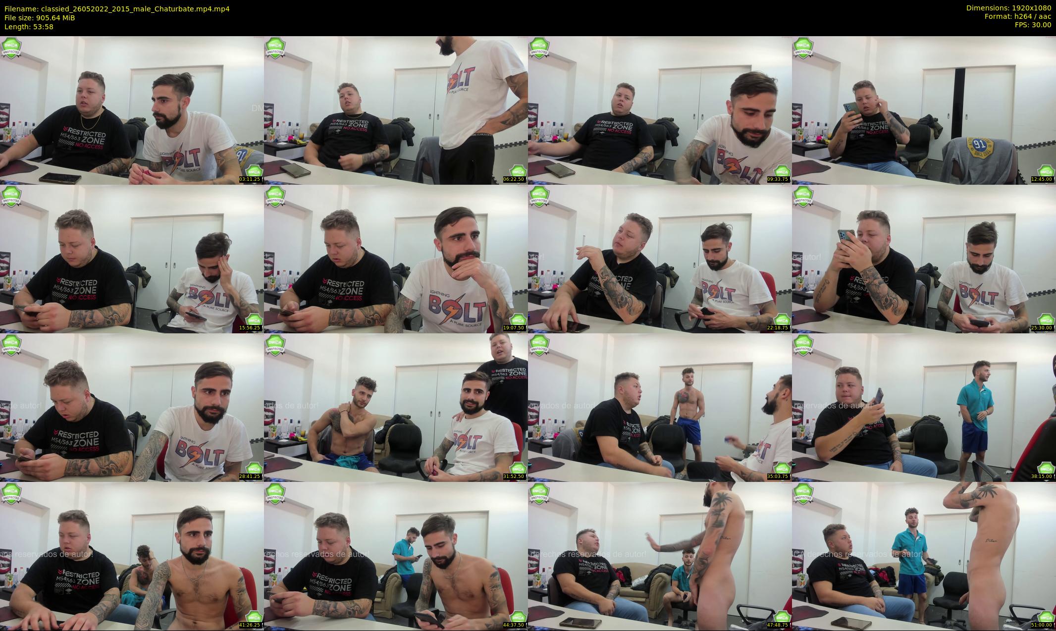classied — 54 minute Chaturbate male cam show recording, 1080p, May 26, 2022