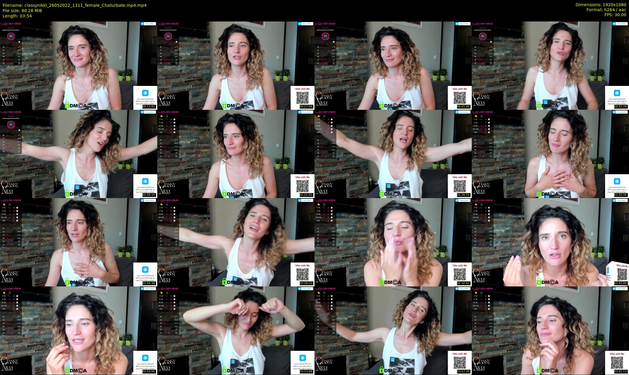 classynikki — 4 minute Chaturbate female cam show recording, 1080p, May 26, 2022