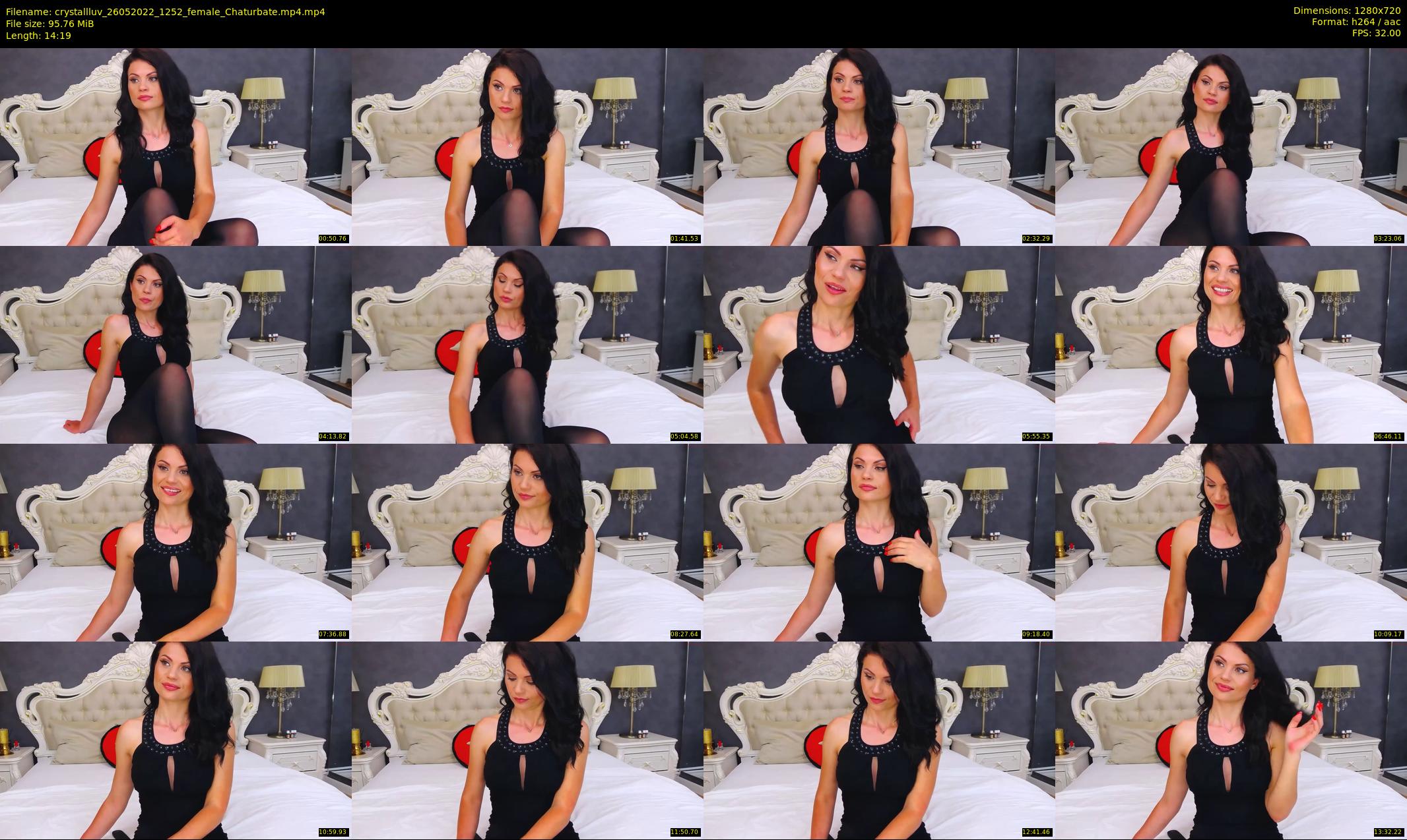 crystallluv — 15 minute Chaturbate female cam show recording, 720p, May 26, 2022