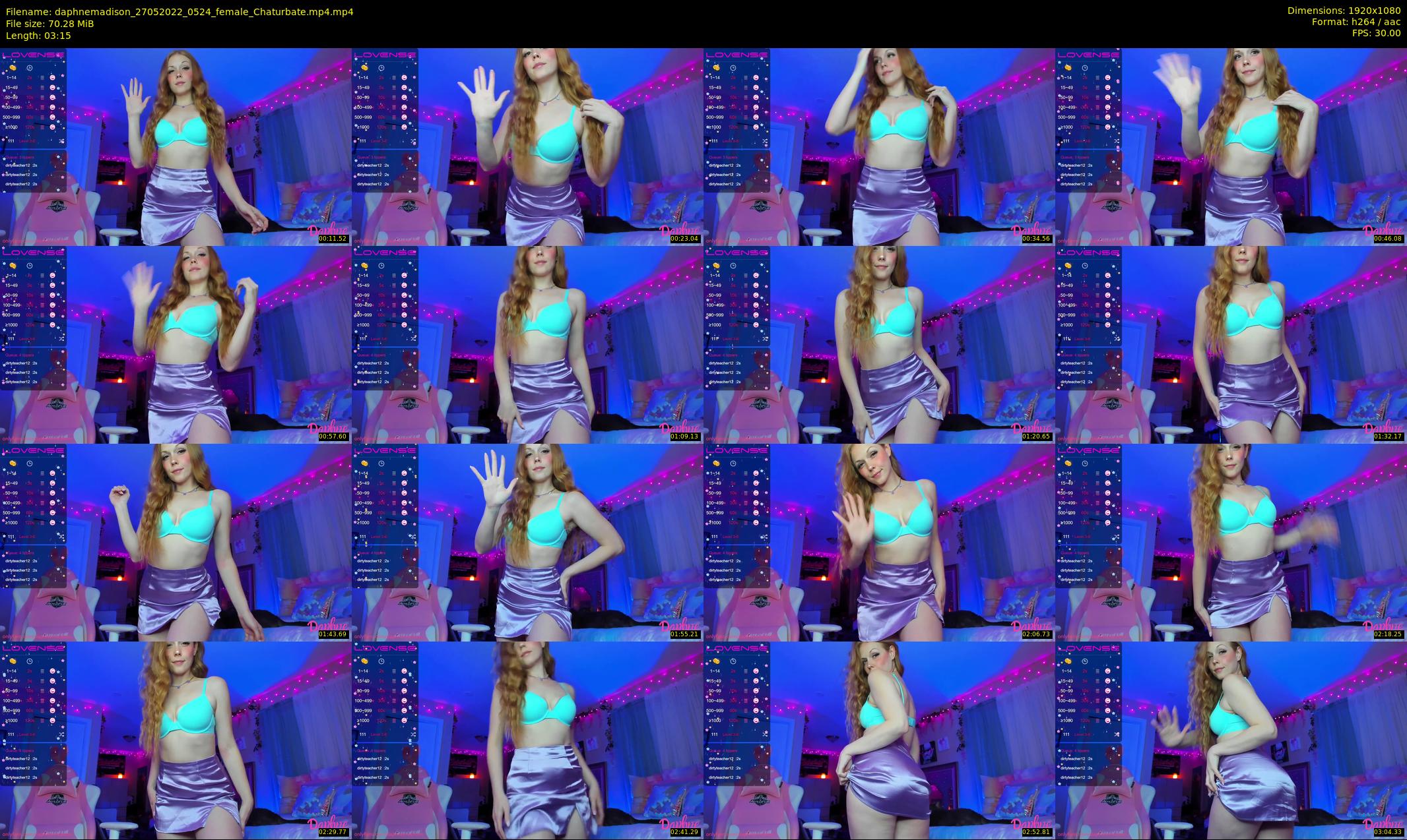 daphnemadison — 4 minute Chaturbate couple cam show recording, 1080p, May 27, 2022