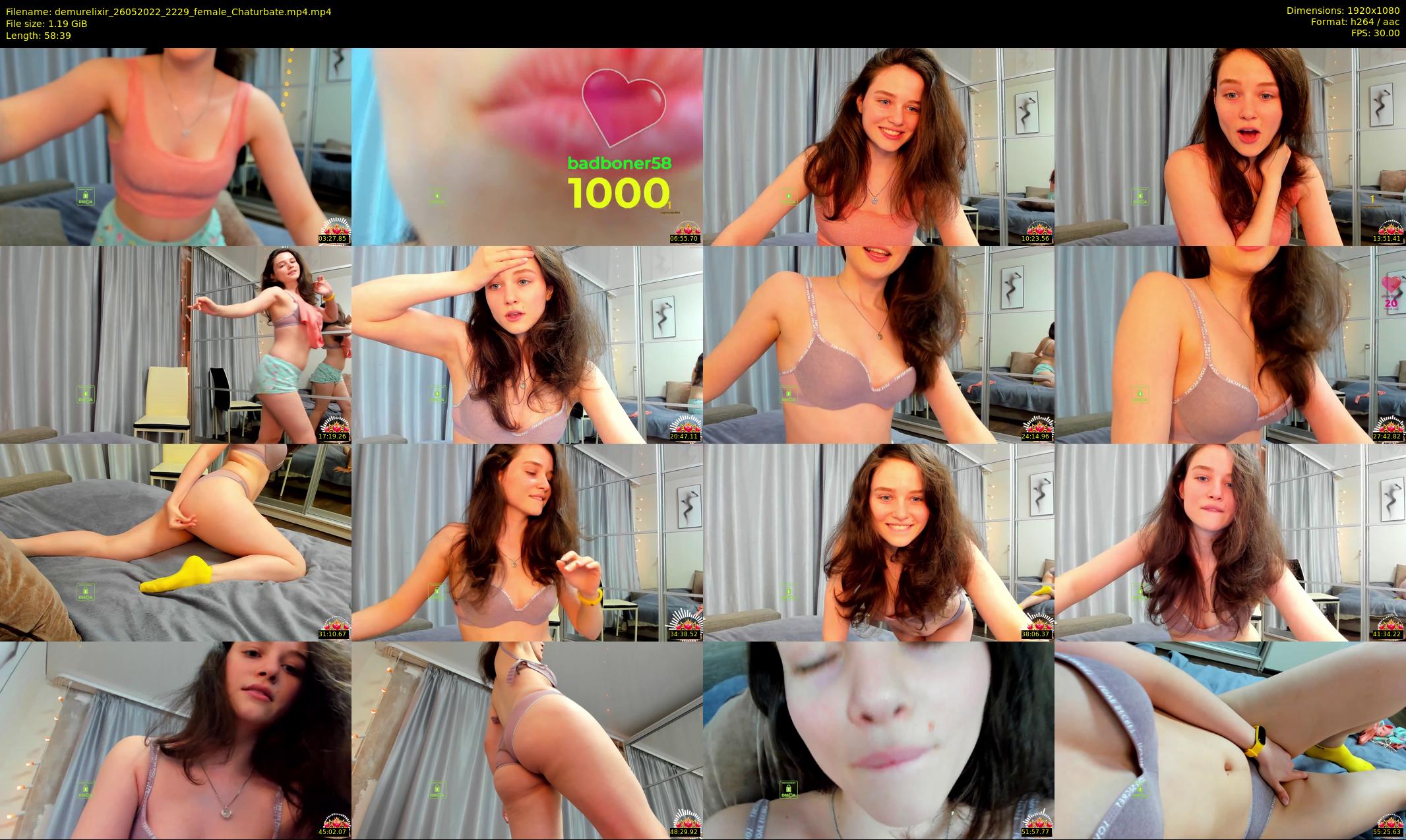 demurelixir — 59 minute Chaturbate female cam show recording, 1080p, May 26, 2022