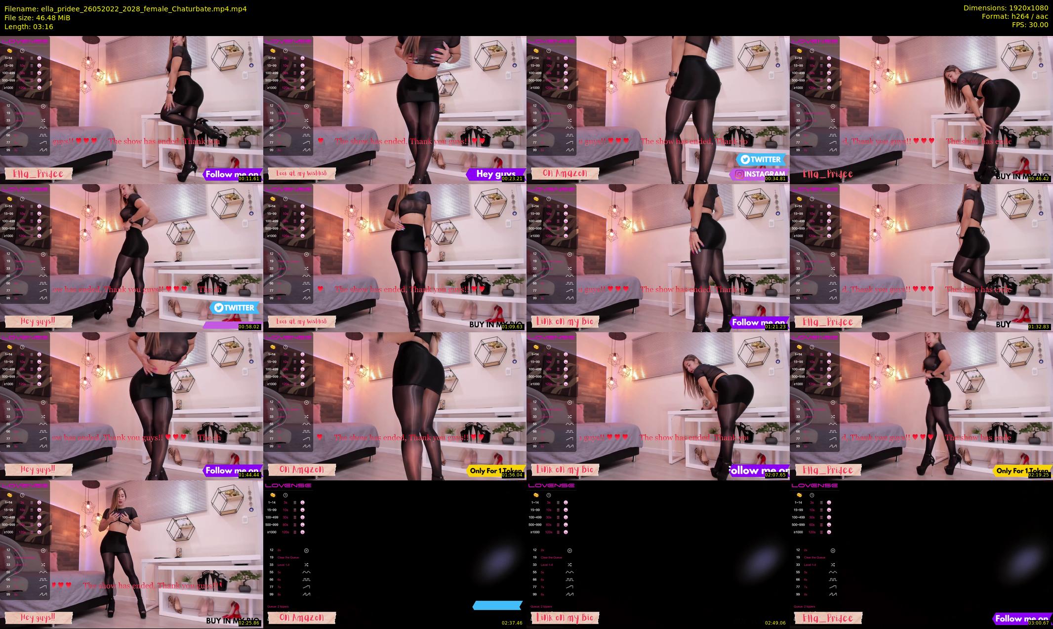 ella_pridee — 4 minute Chaturbate female cam show recording, 1080p, May 26, 2022