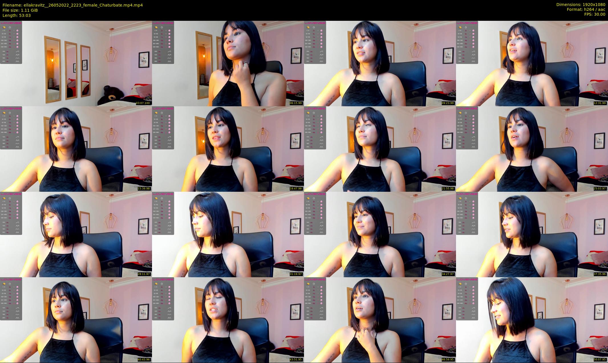 ellakravitz_ — 54 minute Chaturbate female cam show recording, 1080p, May 26, 2022