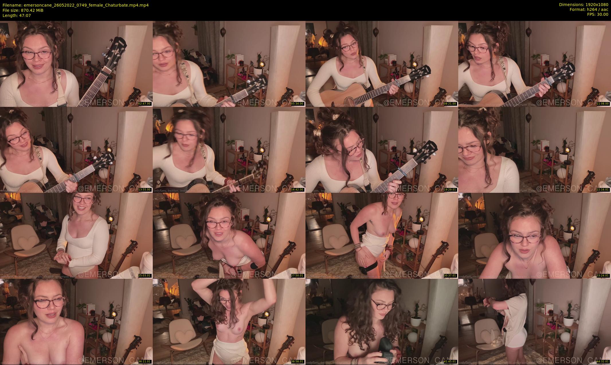 emersoncane — 48 minute Chaturbate female cam show recording, 1080p, May 26, 2022
