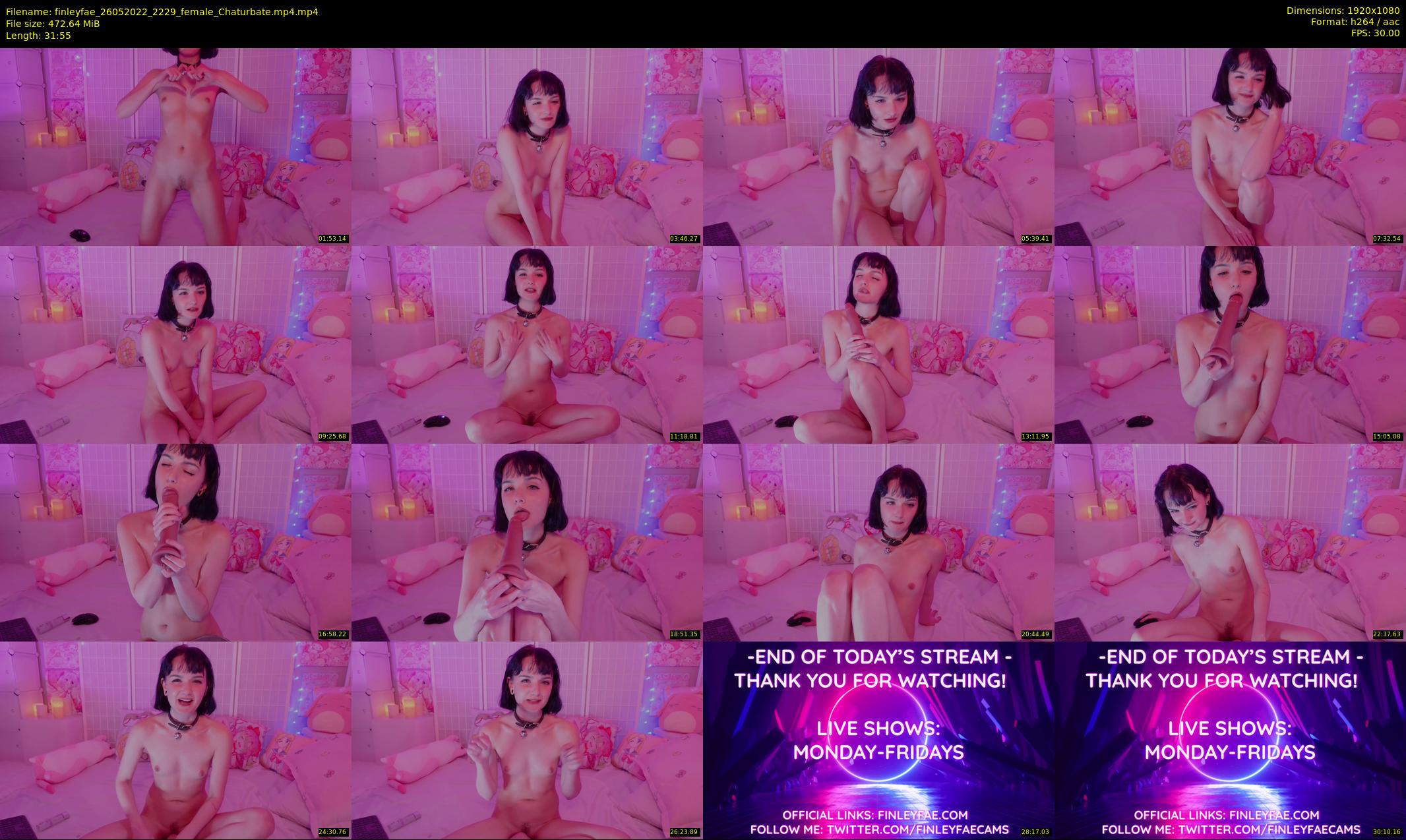 finleyfae — 32 minute Chaturbate female cam show recording, 1080p, May 26, 2022