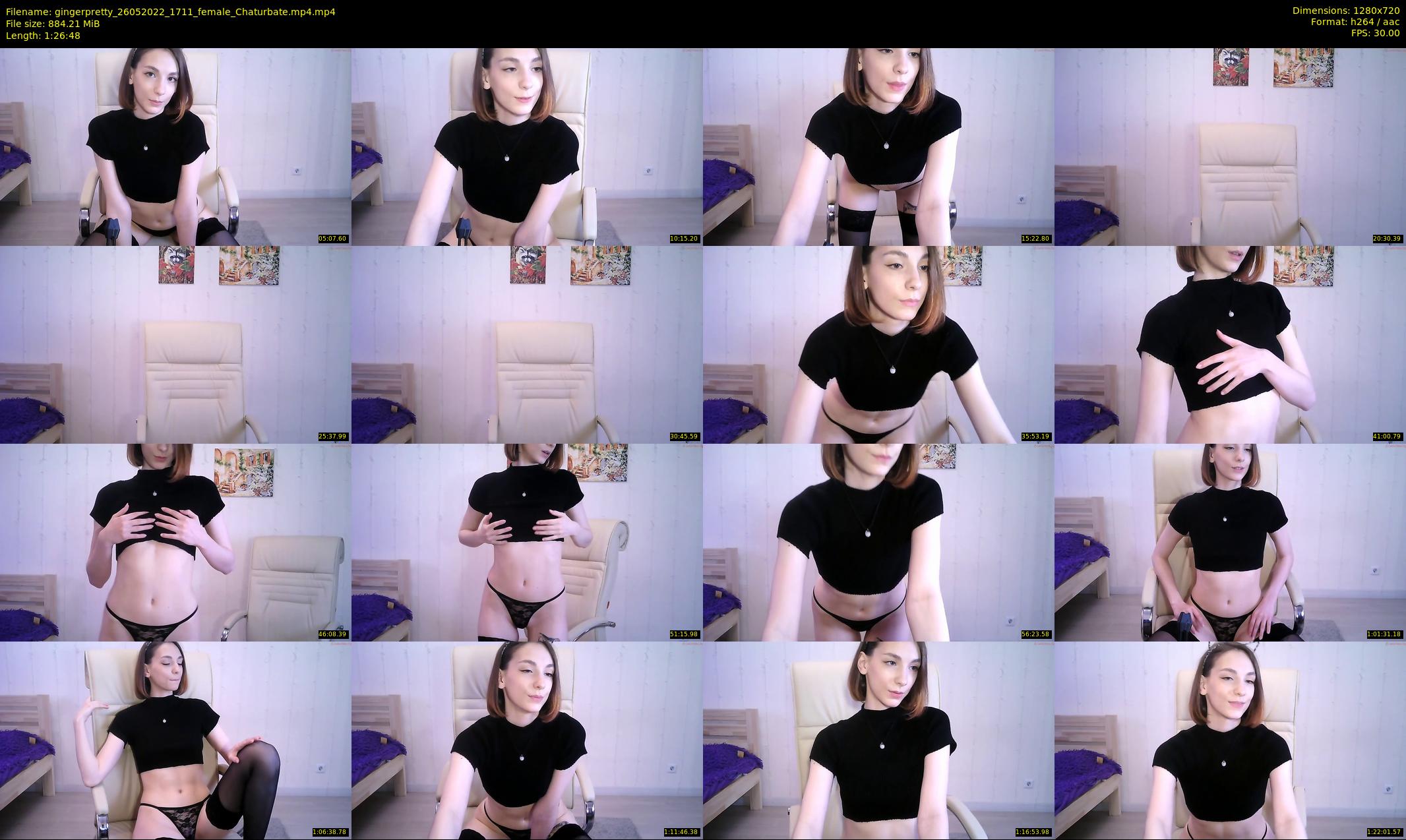 gingerpretty — 87 minute Chaturbate female cam show recording, 720p, May 26, 2022