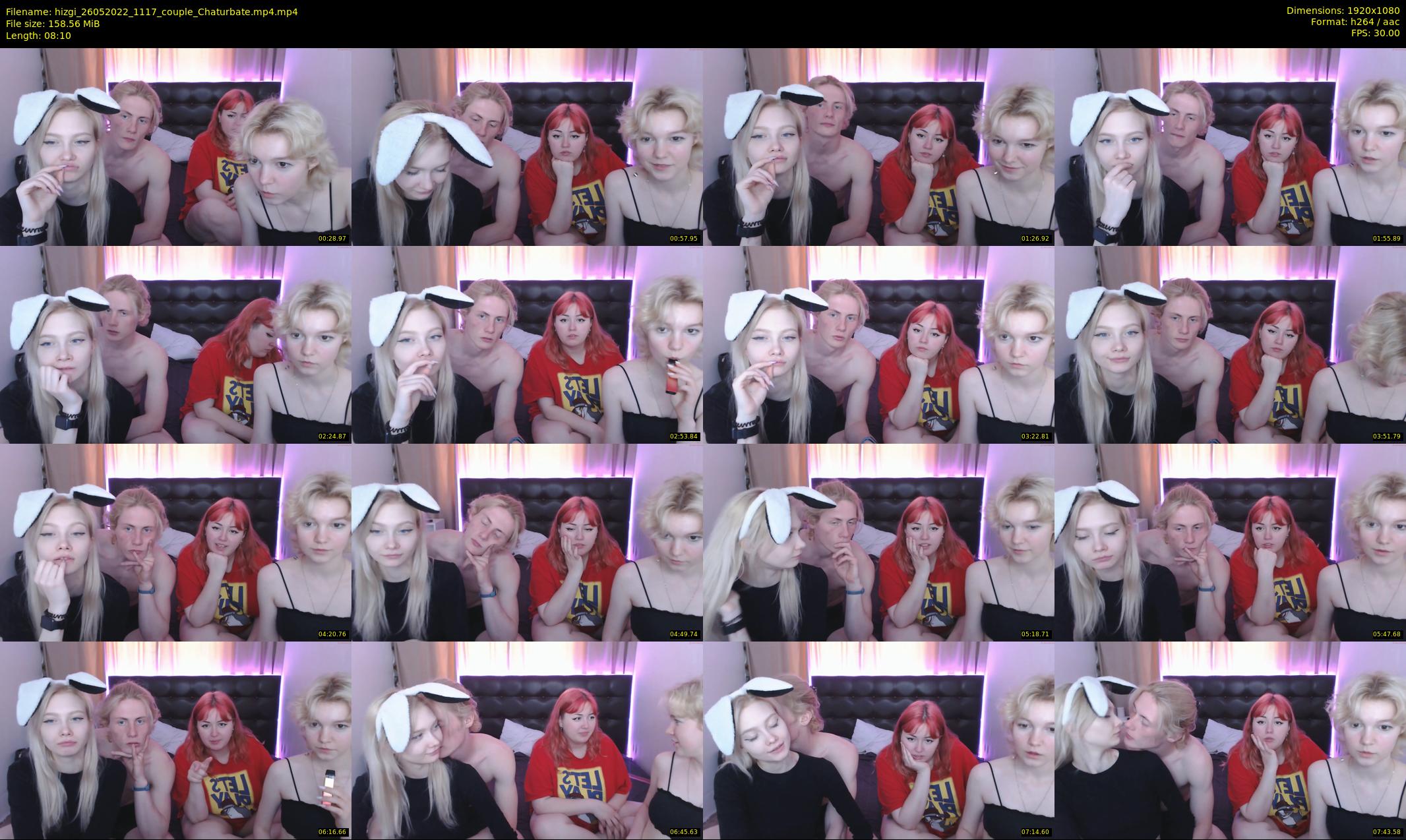 hizgi — 9 minute Chaturbate couple cam show recording, 1080p, May 26, 2022