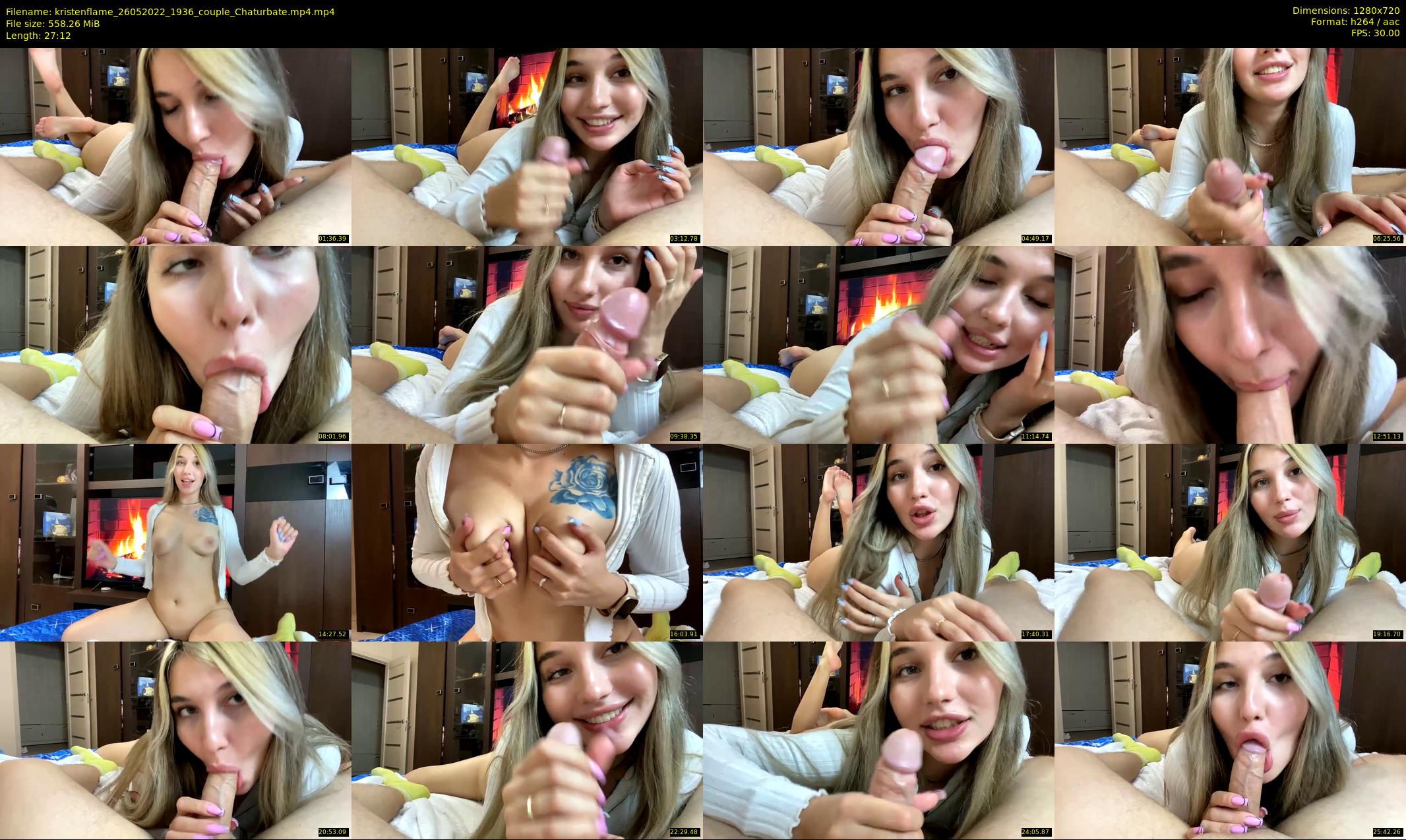 kristenflame — 28 minute Chaturbate couple cam show recording, 720p, May 26, 2022