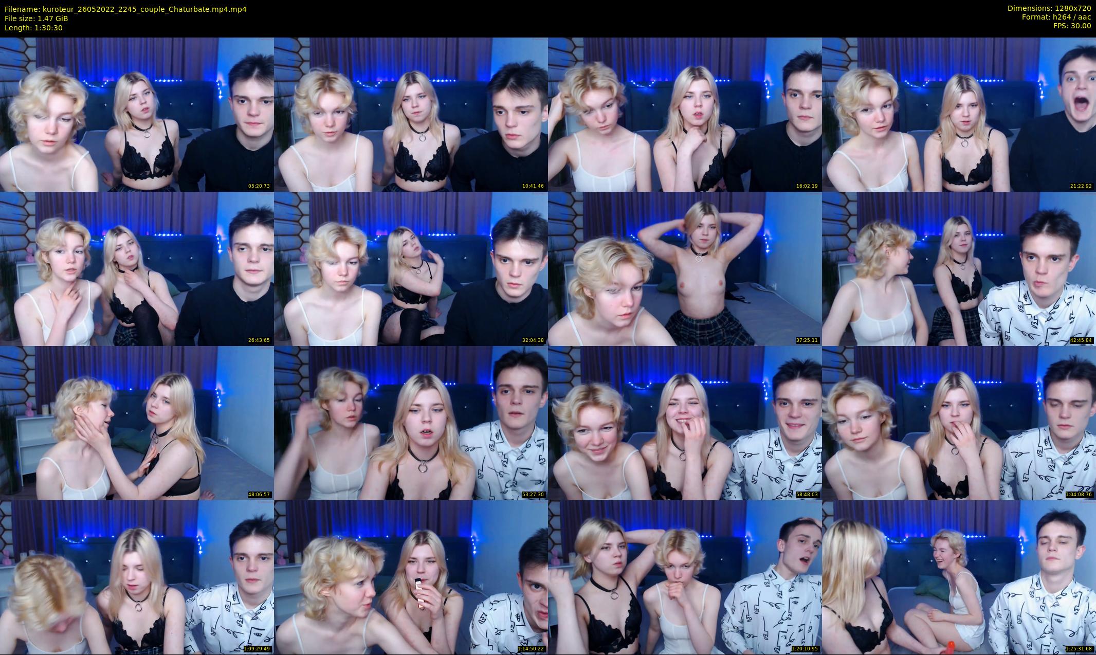 kuroteur — 91 minute Chaturbate couple cam show recording, 720p, May 26, 2022