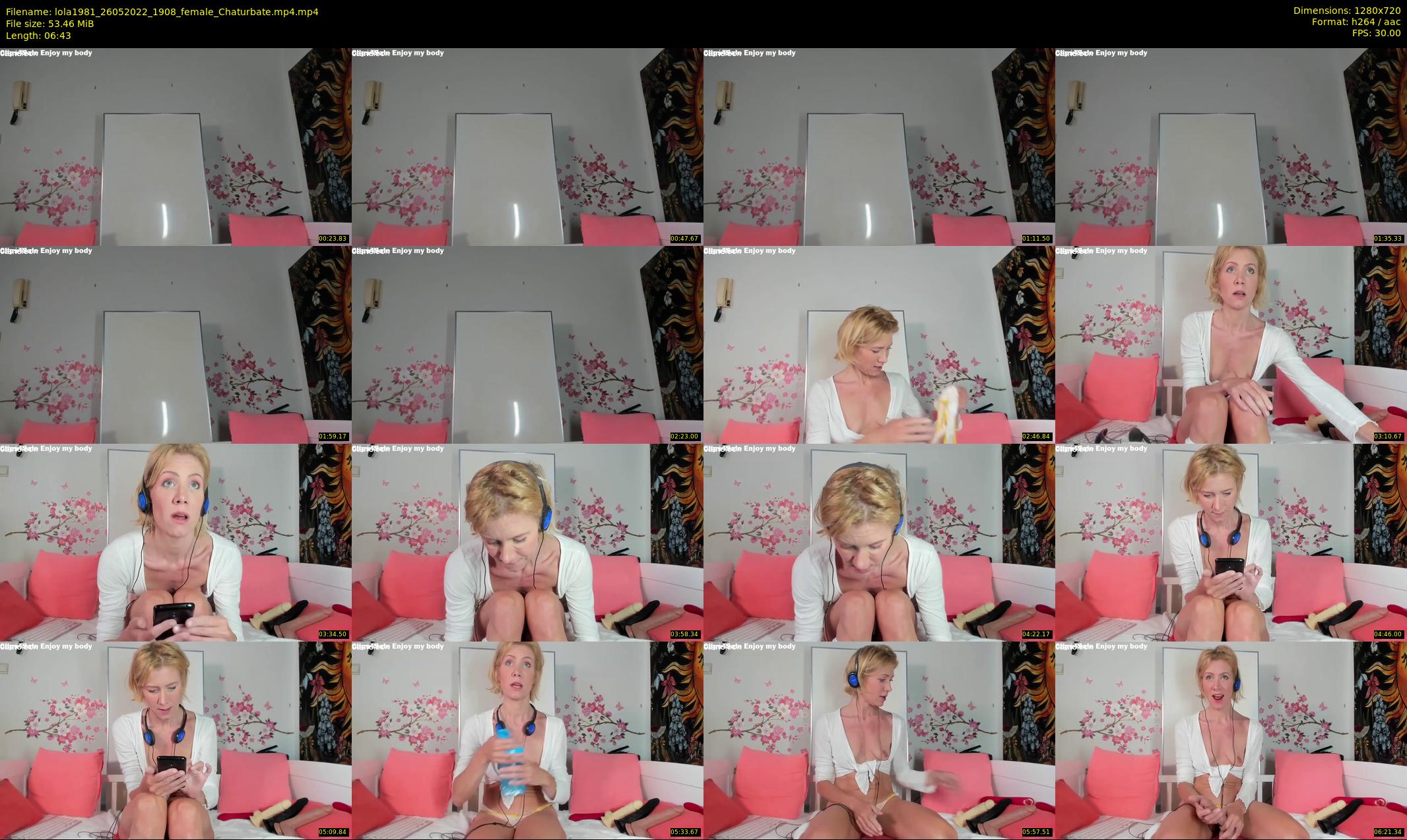 lola1981 — 7 minute Chaturbate female cam show recording, 720p, May 26, 2022