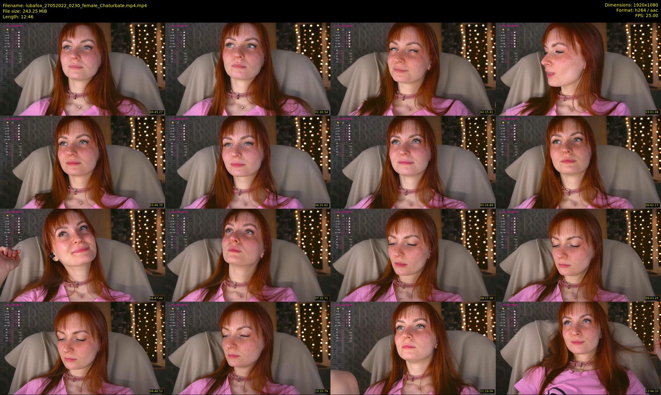 lubafox — 13 minute Chaturbate female cam show recording, 1080p, May 27, 2022