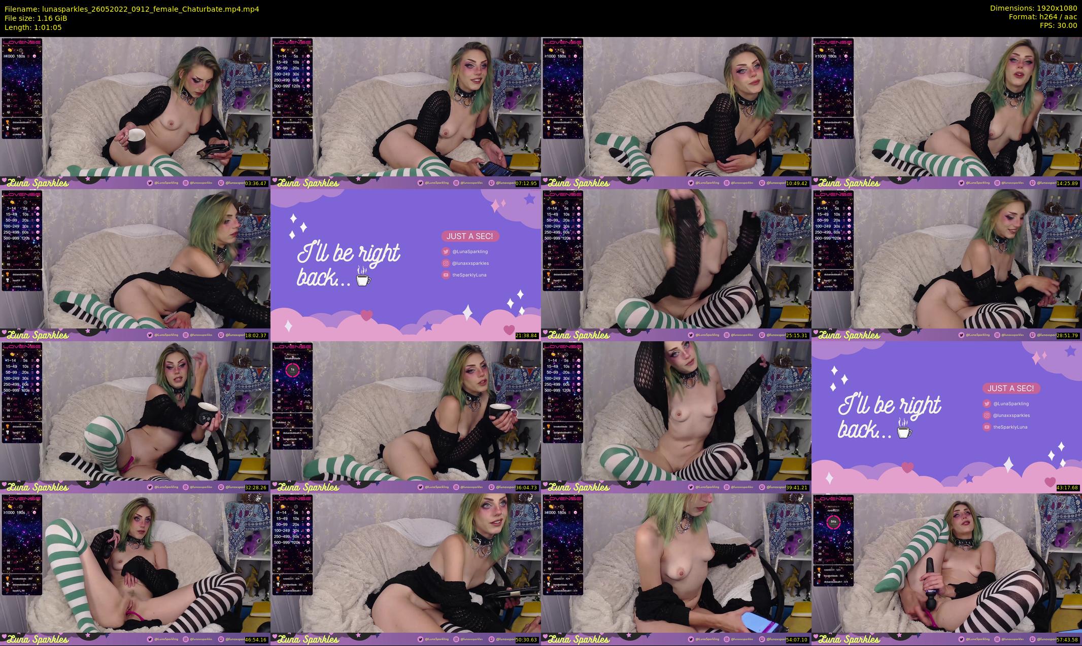 lunasparkles — 62 minute Chaturbate female cam show recording, 1080p, May 26, 2022