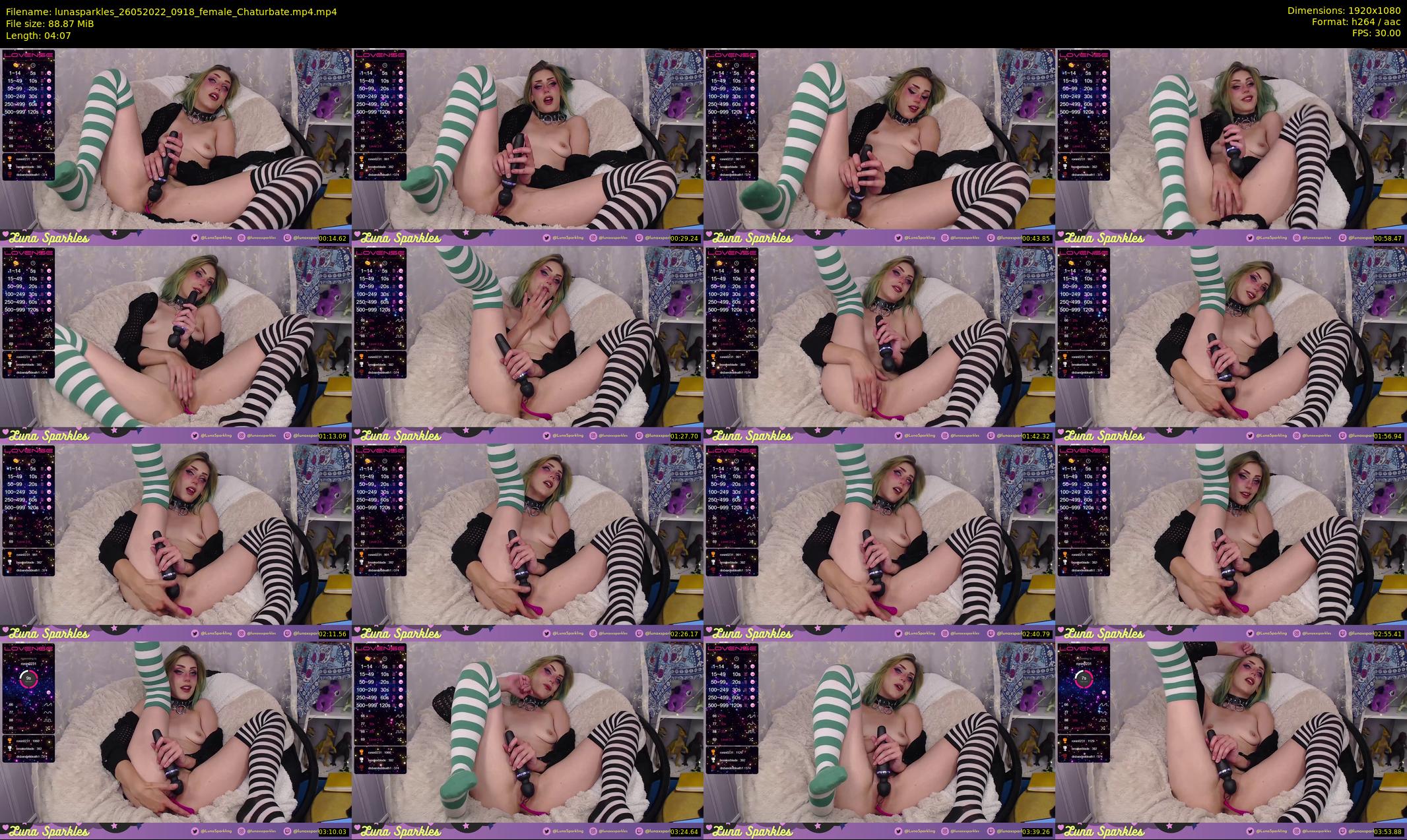 lunasparkles — 5 minute Chaturbate female cam show recording, 1080p, May 26, 2022