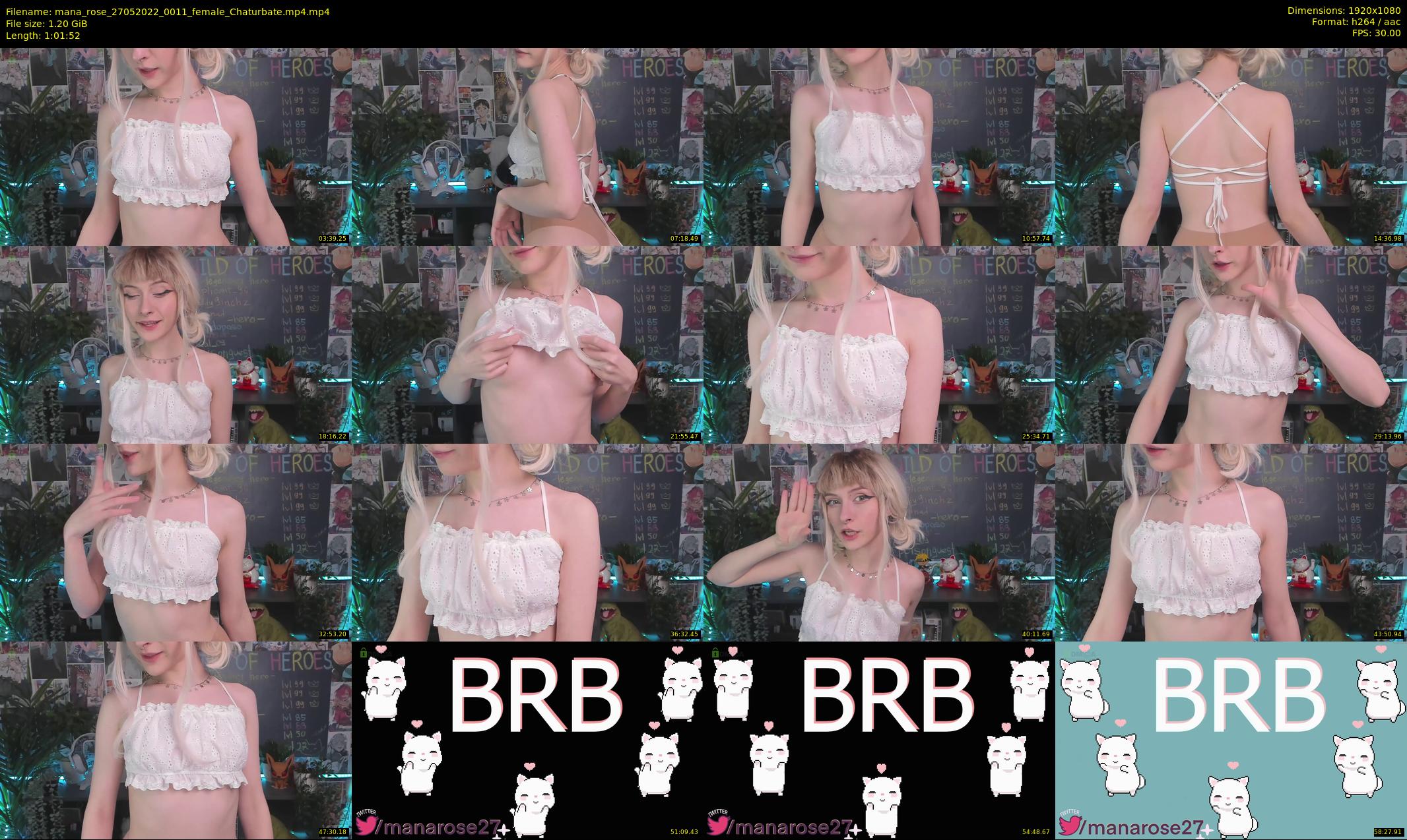 mana_rose — 62 minute Chaturbate female cam show recording, 1080p, May 27, 2022