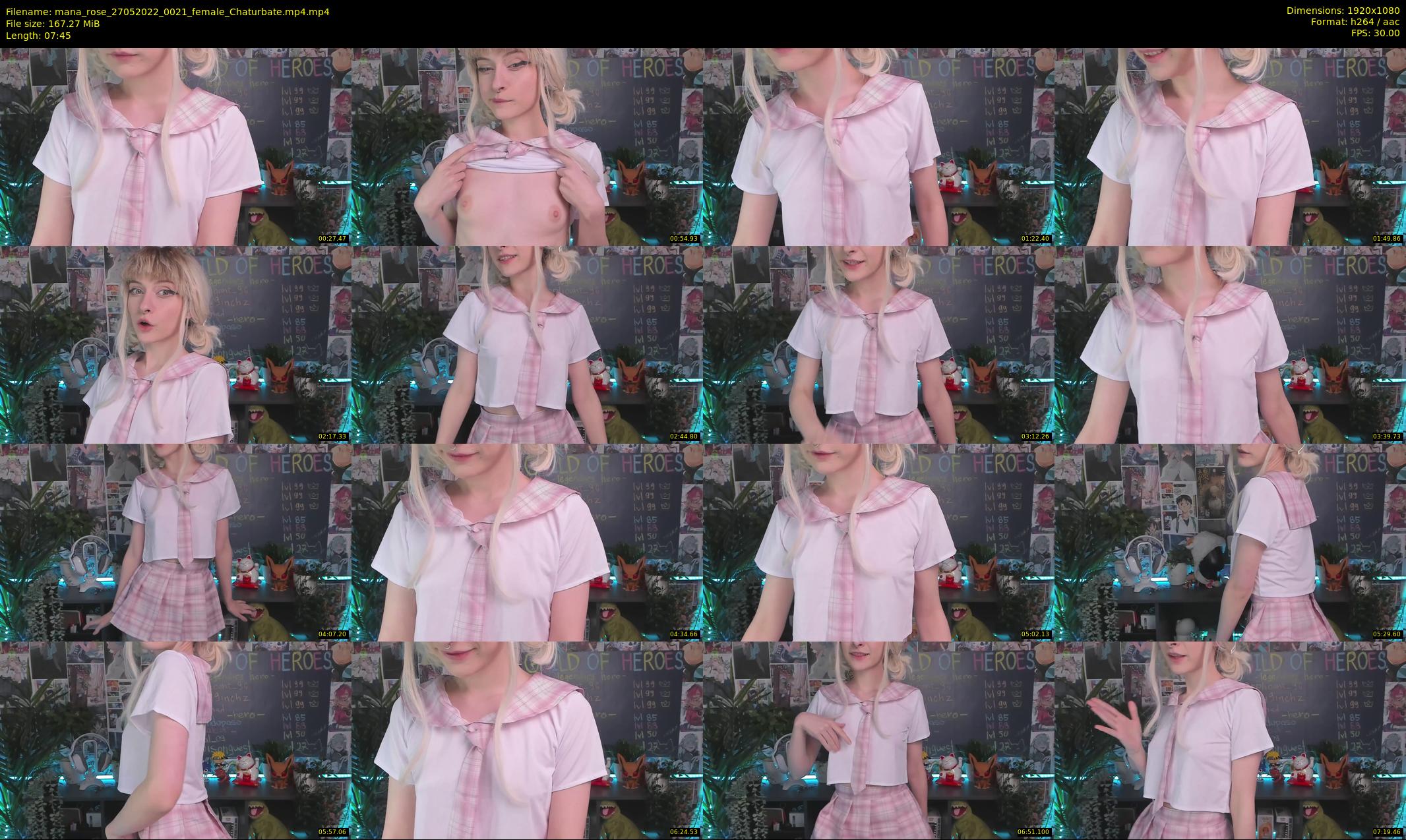 mana_rose — 8 minute Chaturbate female cam show recording, 1080p, May 27, 2022