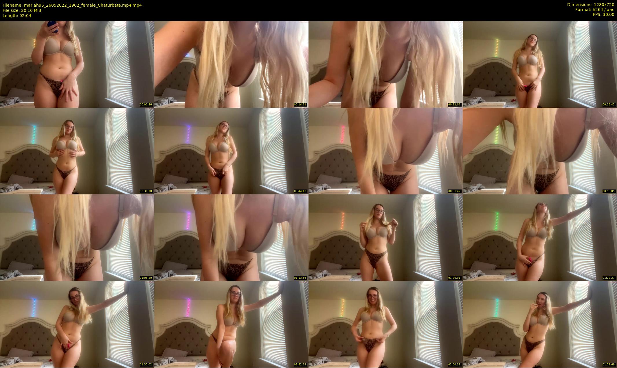 mariah95 — 3 minute Chaturbate female cam show recording, 720p, May 26, 2022