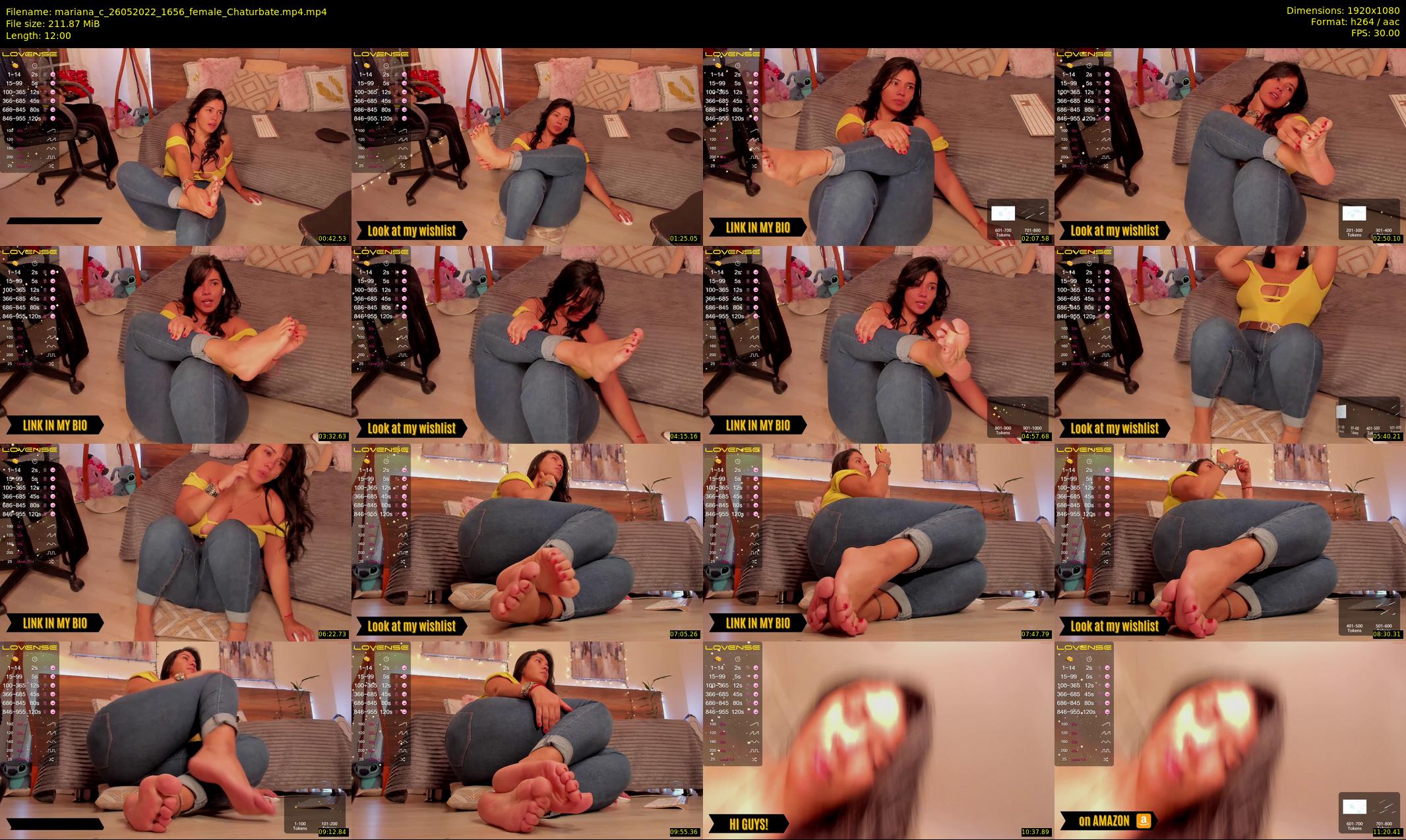 mariana_c — 12 minute Chaturbate female cam show recording, 1080p, May 26, 2022