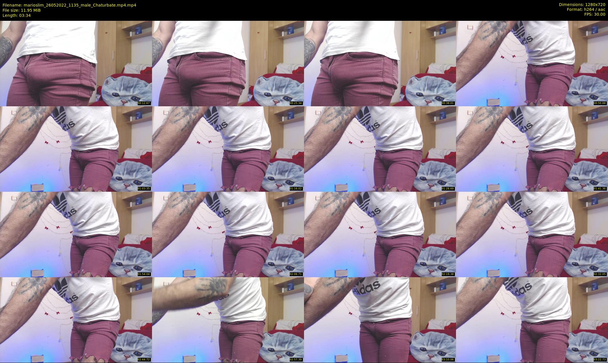 marioslim — 4 minute Chaturbate male cam show recording, 720p, May 26, 2022
