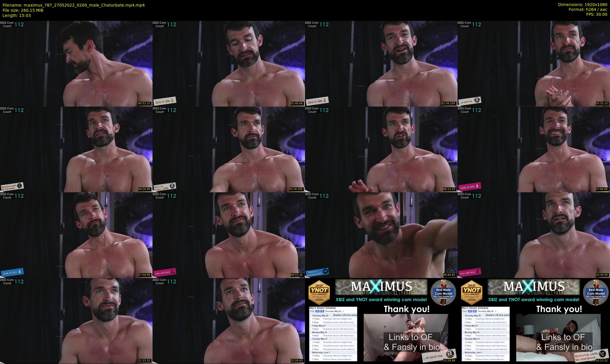 maximus_787 — 16 minute Chaturbate male cam show recording, 1080p, May 27, 2022