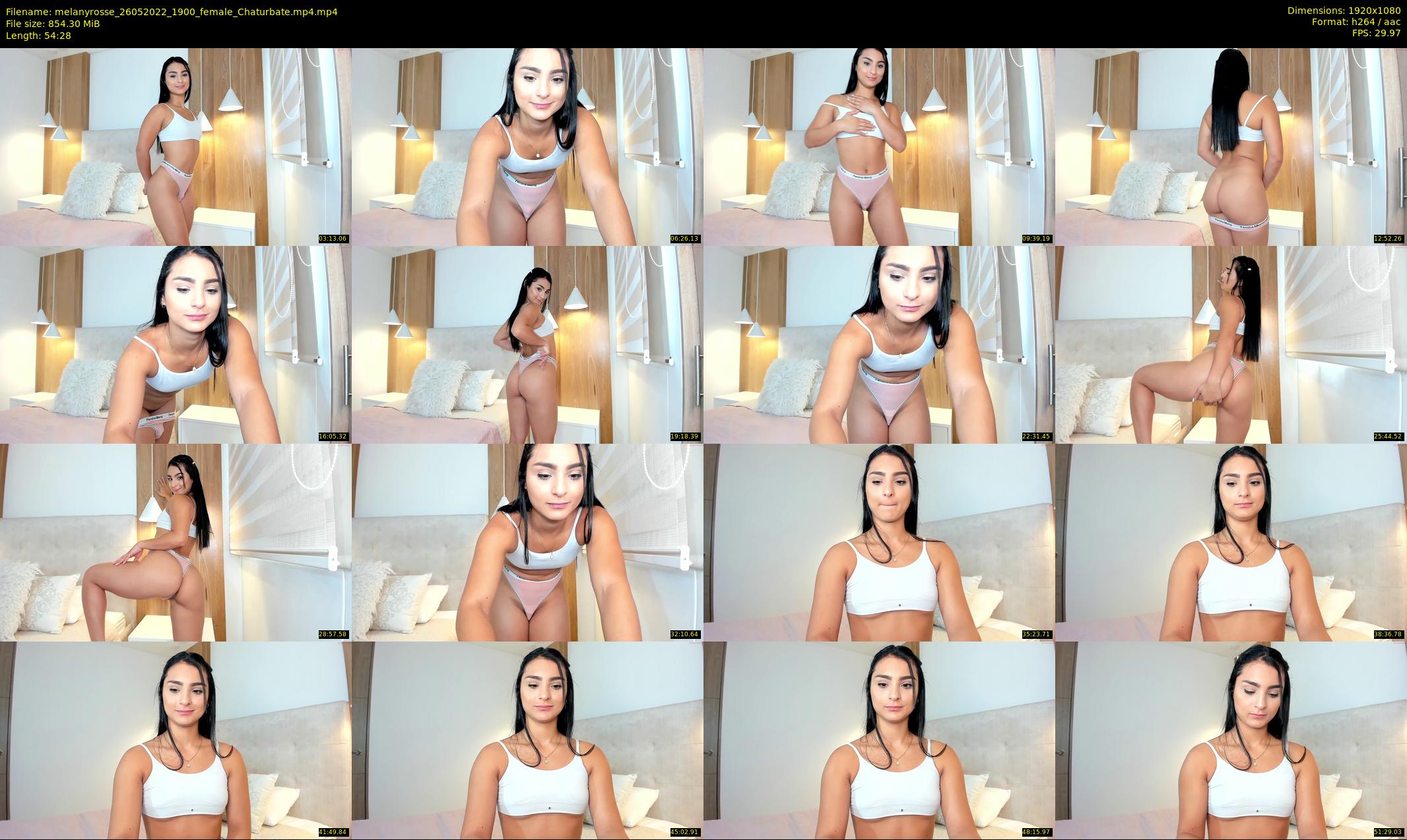 melanyrosse — 55 minute Chaturbate female cam show recording, 1080p, May 26, 2022