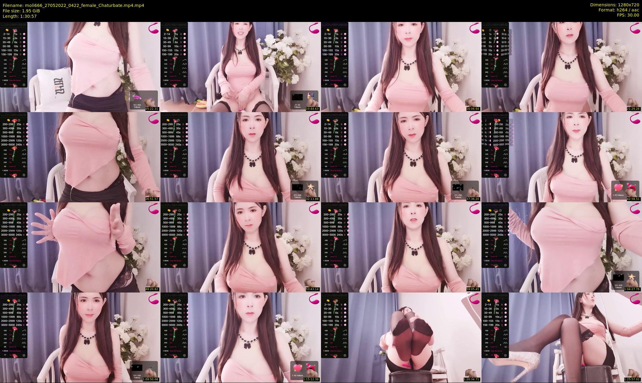moli666 — 91 minute Chaturbate female cam show recording, 720p, May 27, 2022