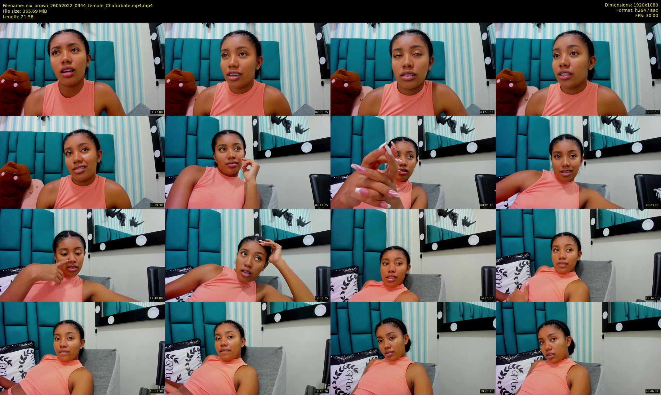 nix_brown — 22 minute Chaturbate female cam show recording, 1080p, May 26, 2022