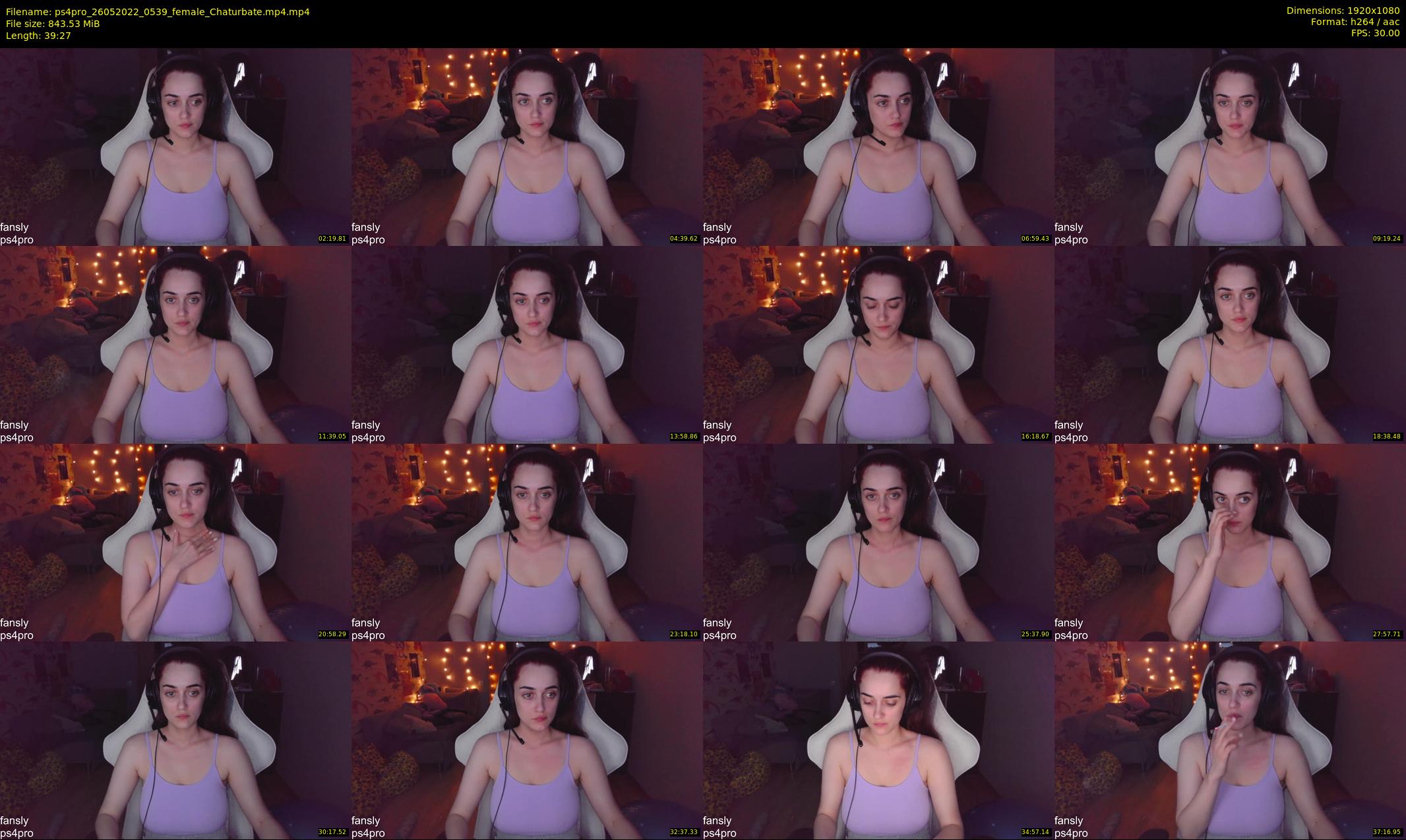 ps4pro — 40 minute Chaturbate female cam show recording, 1080p, May 26, 2022