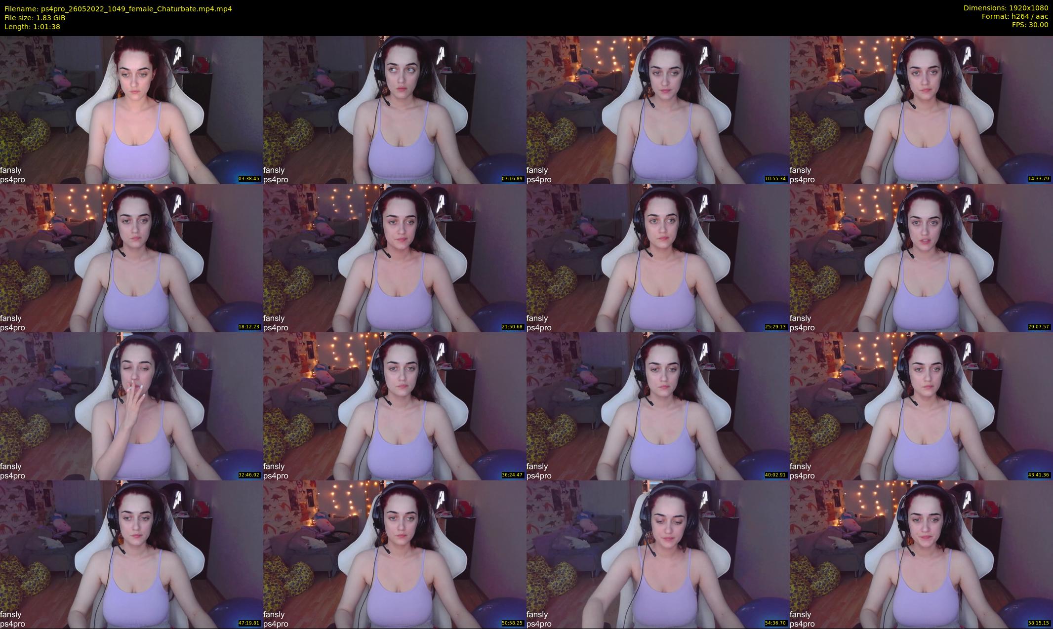 ps4pro — 62 minute Chaturbate female cam show recording, 1080p, May 26, 2022