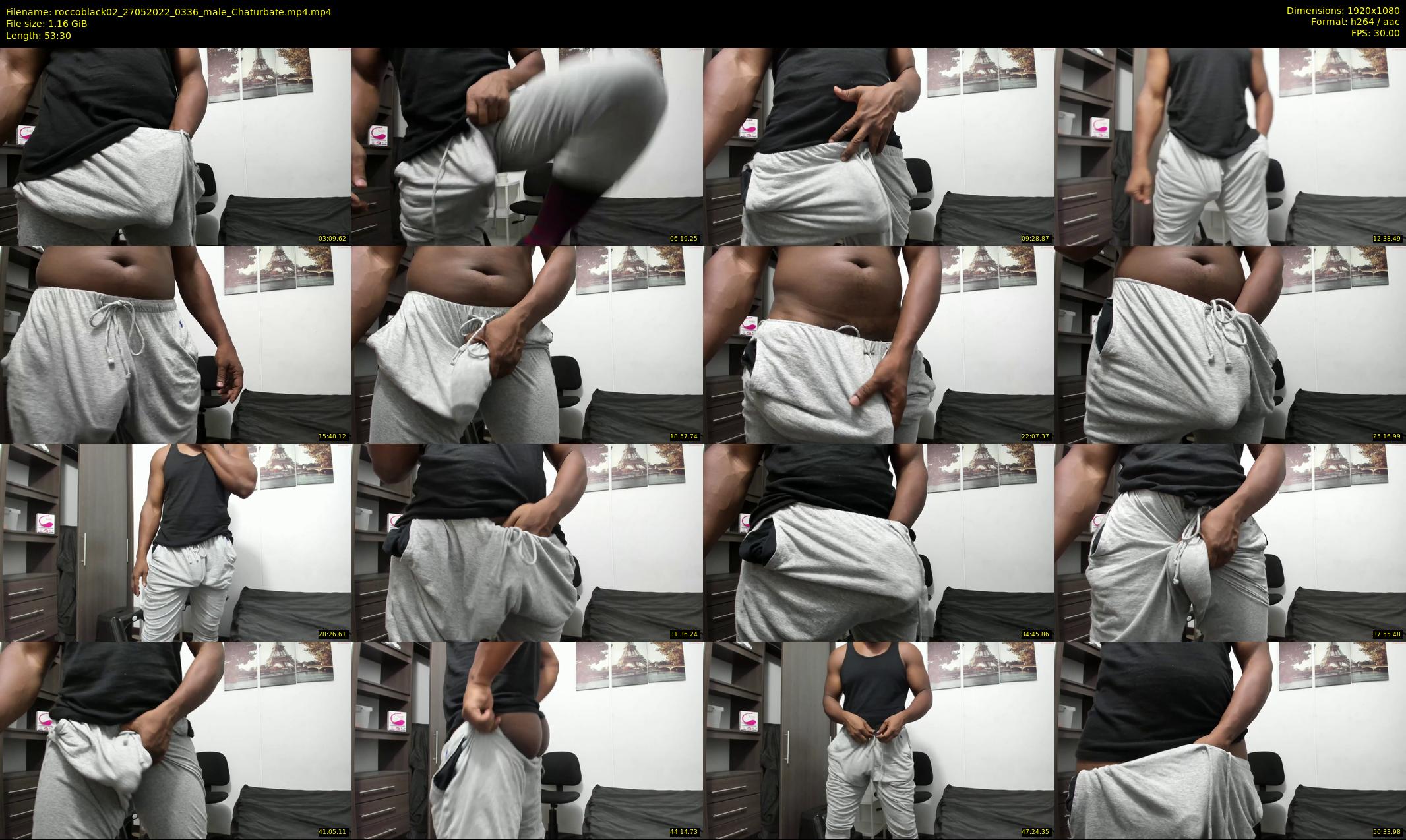 roccoblack02 — 54 minute Chaturbate male cam show recording, 1080p, May 27, 2022