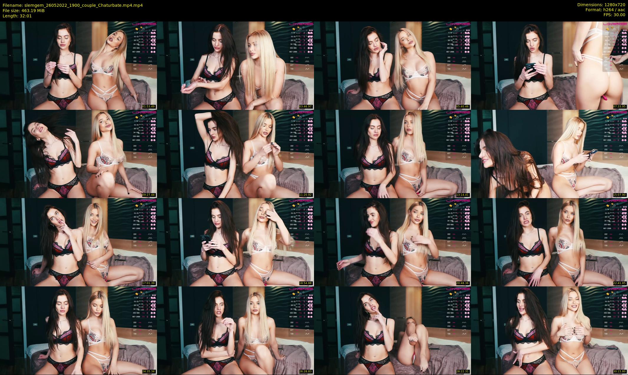 slemgem — 33 minute Chaturbate couple cam show recording, 720p, May 26, 2022