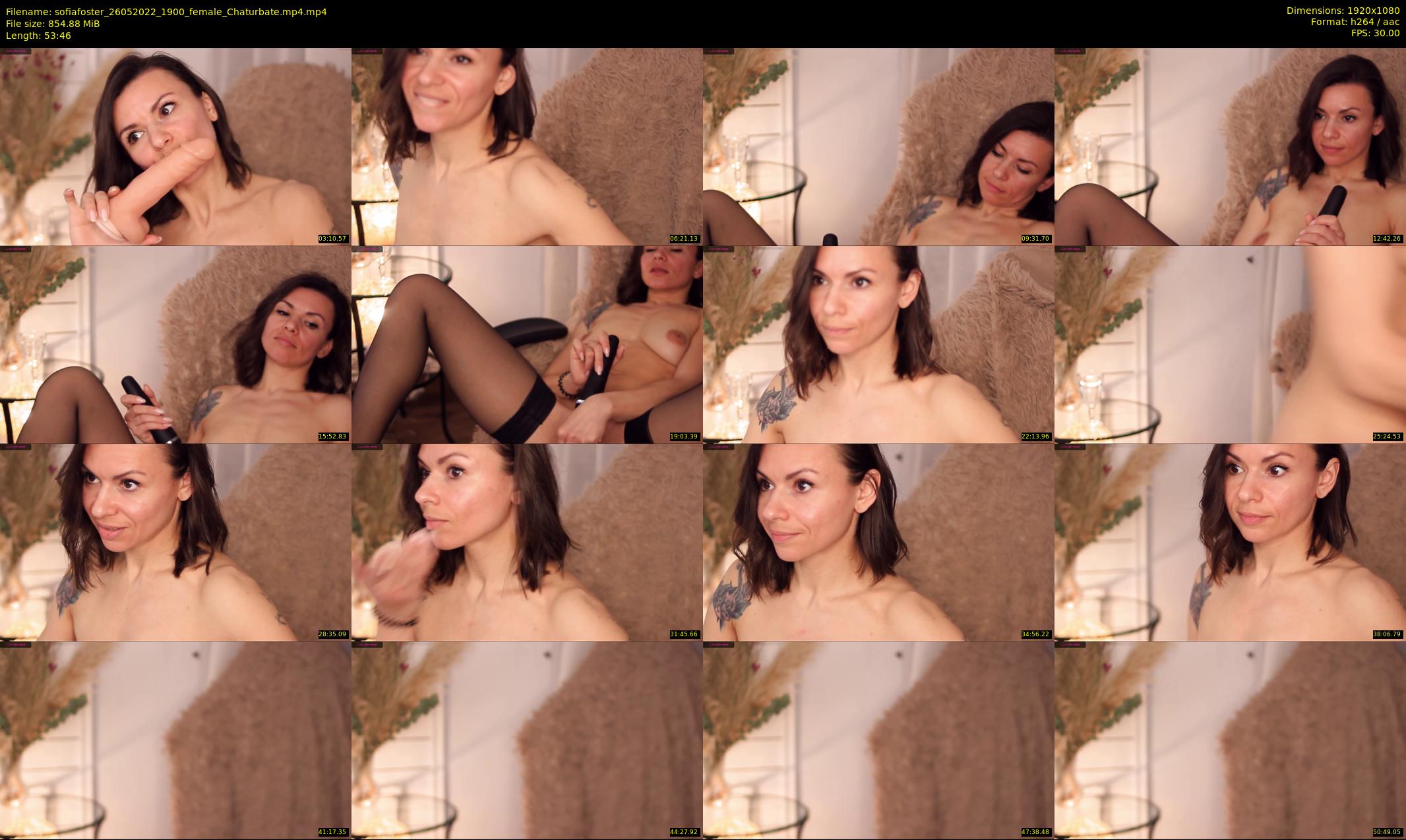 sofiafoster — 54 minute Chaturbate female cam show recording, 1080p, May 26, 2022