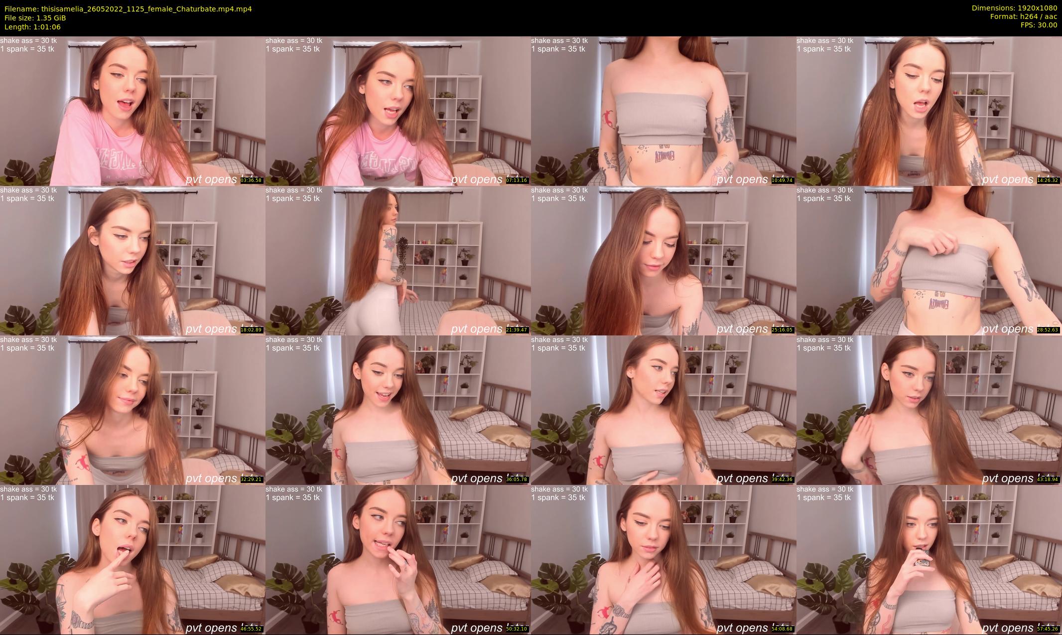 thisisamelia — 62 minute Chaturbate female cam show recording, 1080p, May 26, 2022