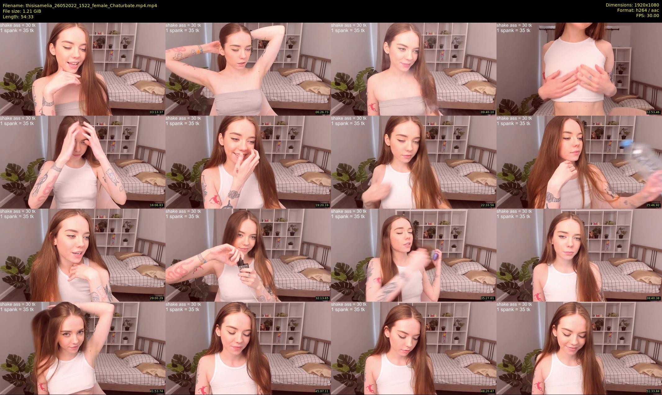 thisisamelia — 55 minute Chaturbate female cam show recording, 1080p, May 26, 2022