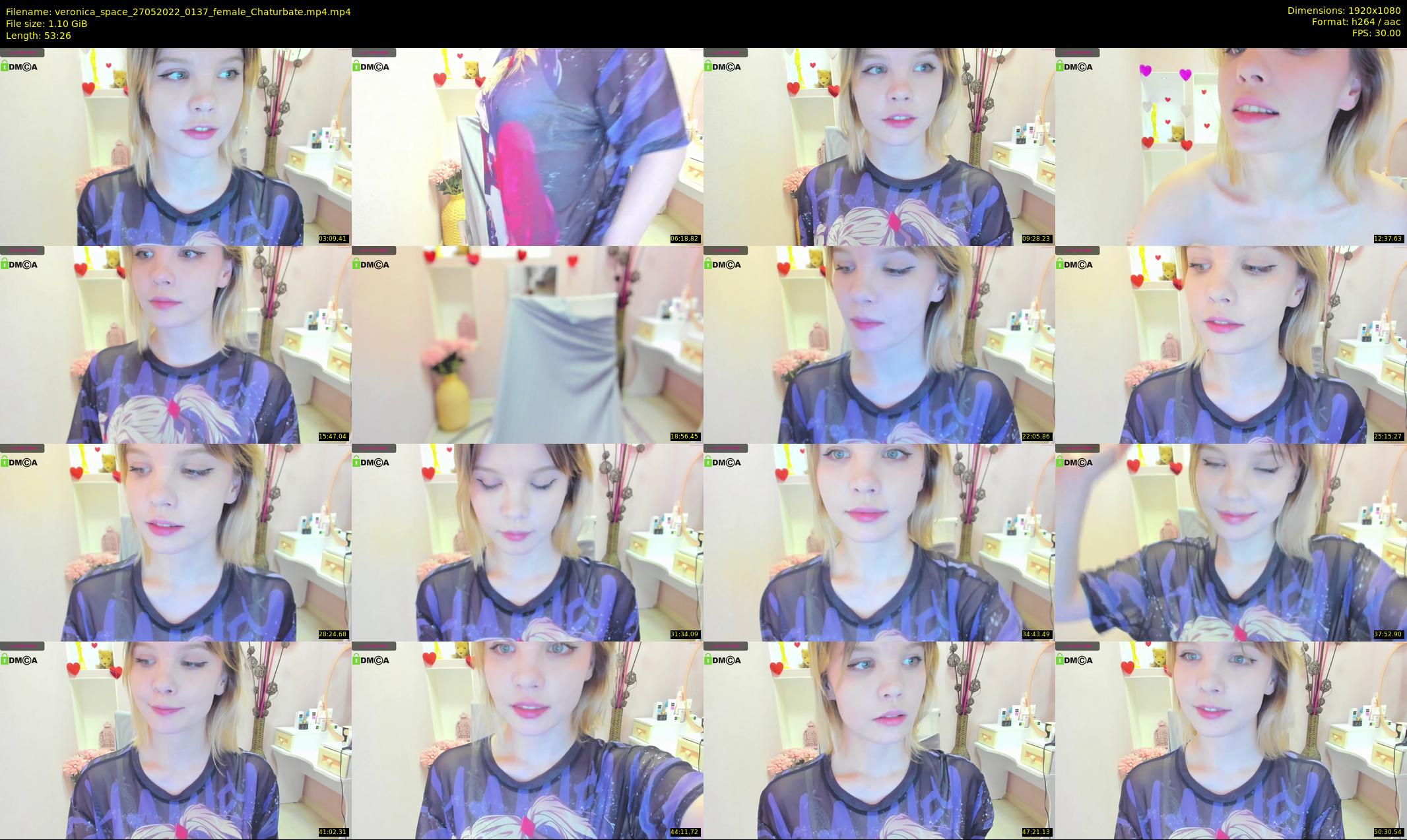 veronica_space — 54 minute Chaturbate female cam show recording, 1080p, May 27, 2022