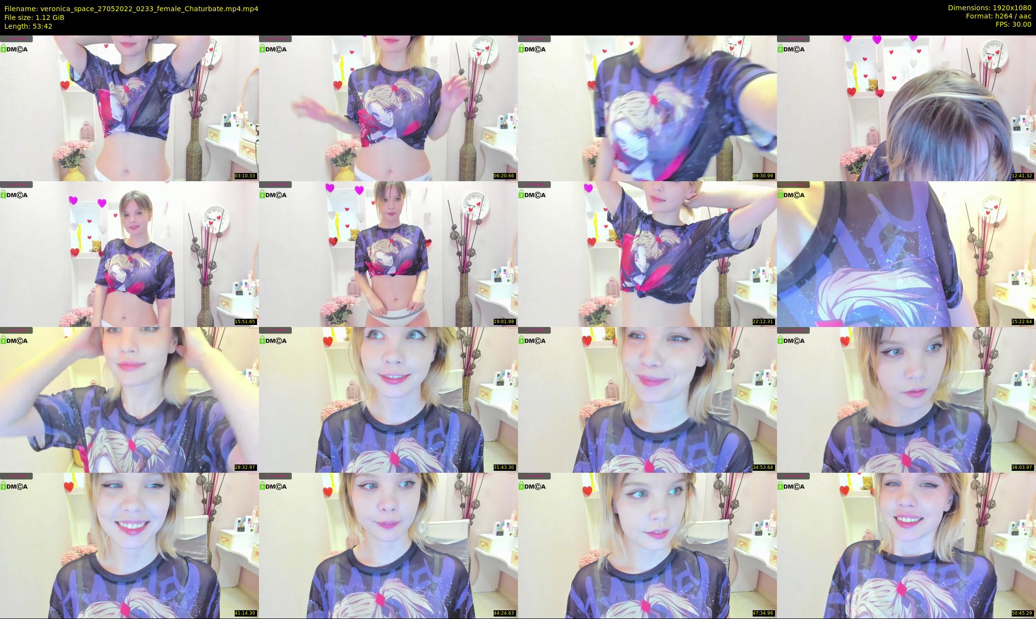 veronica_space — 54 minute Chaturbate female cam show recording, 1080p, May 27, 2022